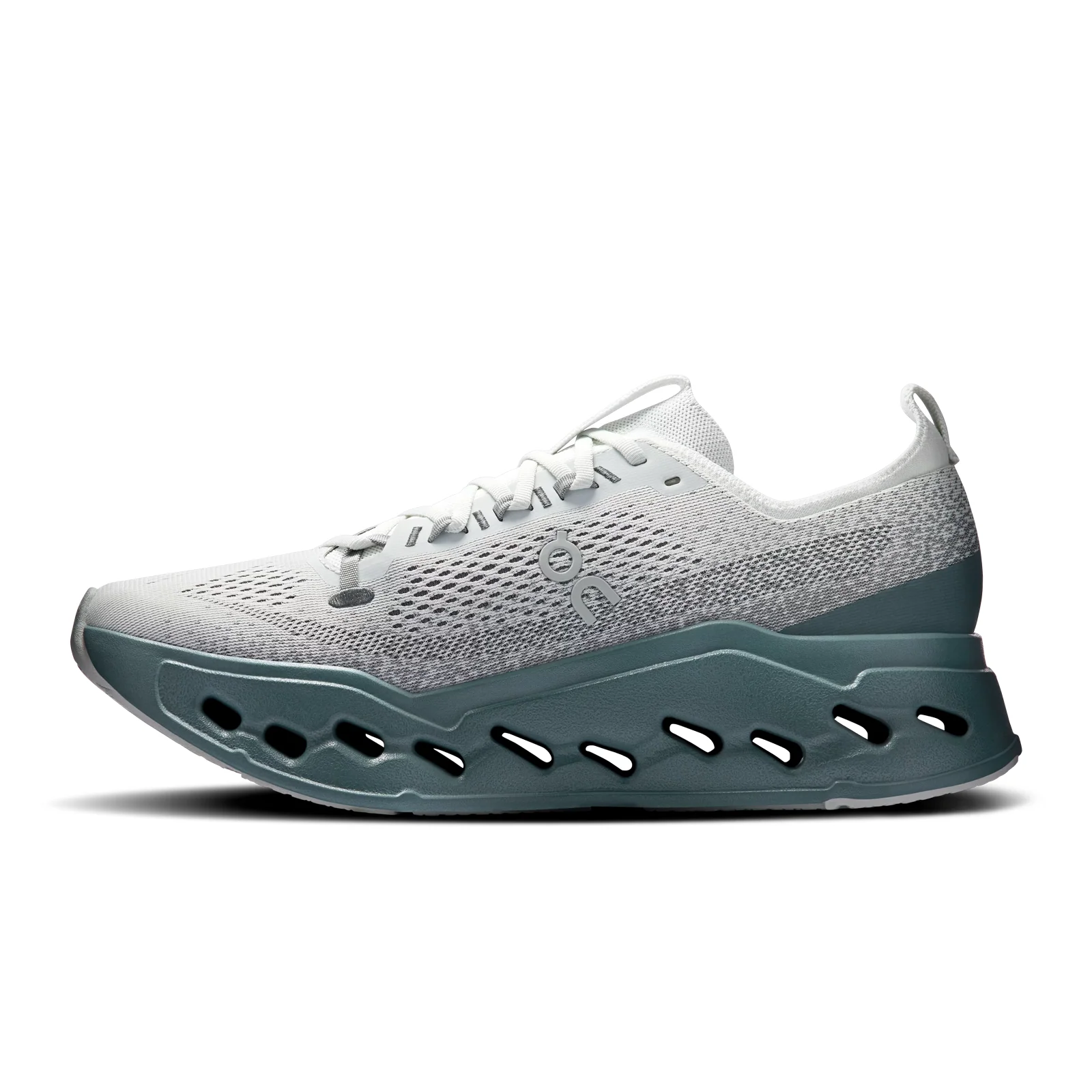On Running Cloudsurfer Max Running Shoe (Men) - Iceberg/Olive - Image 2