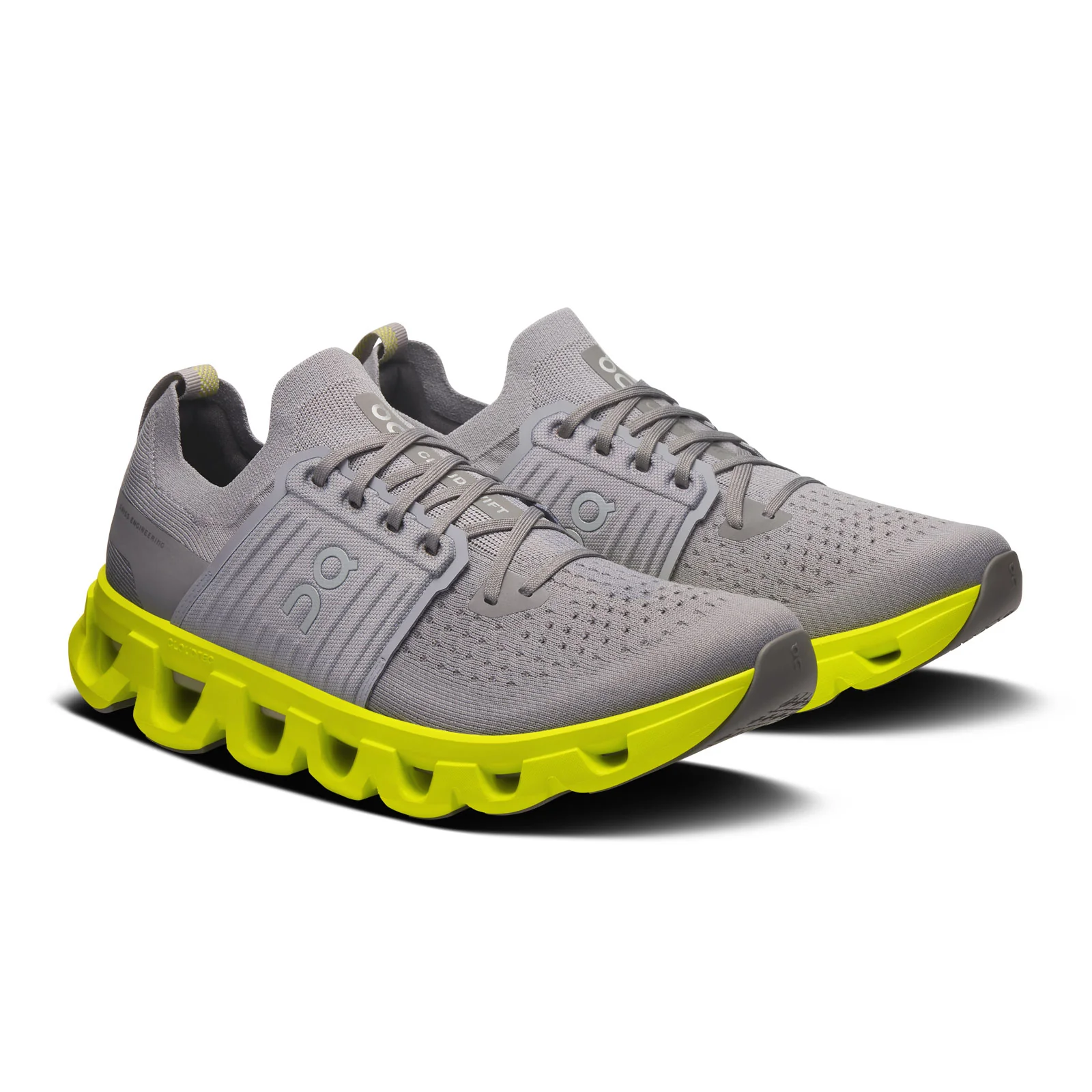 On Running Cloudswift 4 Running Shoe (Men) - Alloy/Lime - Image 3