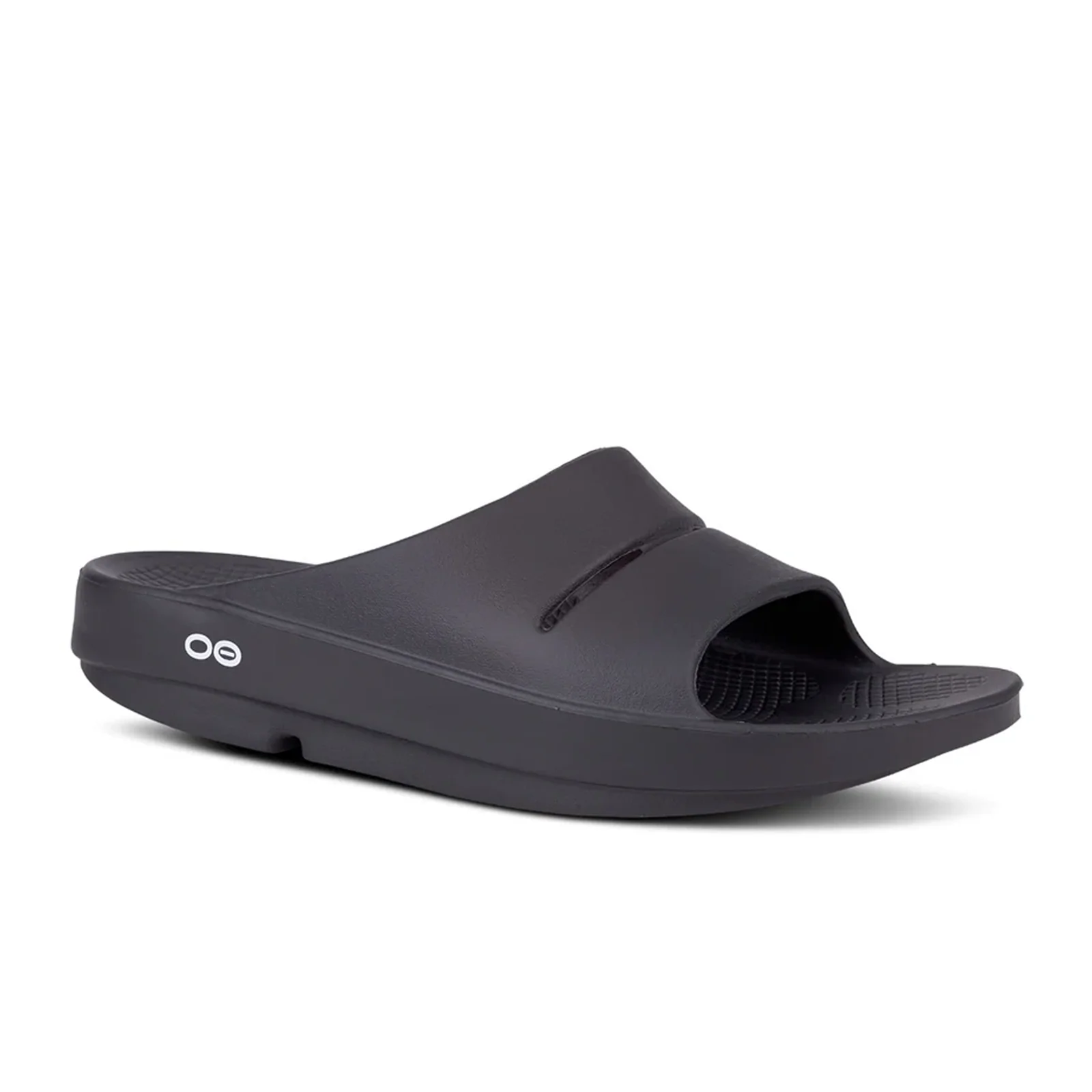 Oofos OOahh Slide Sandal (Unisex) - Black