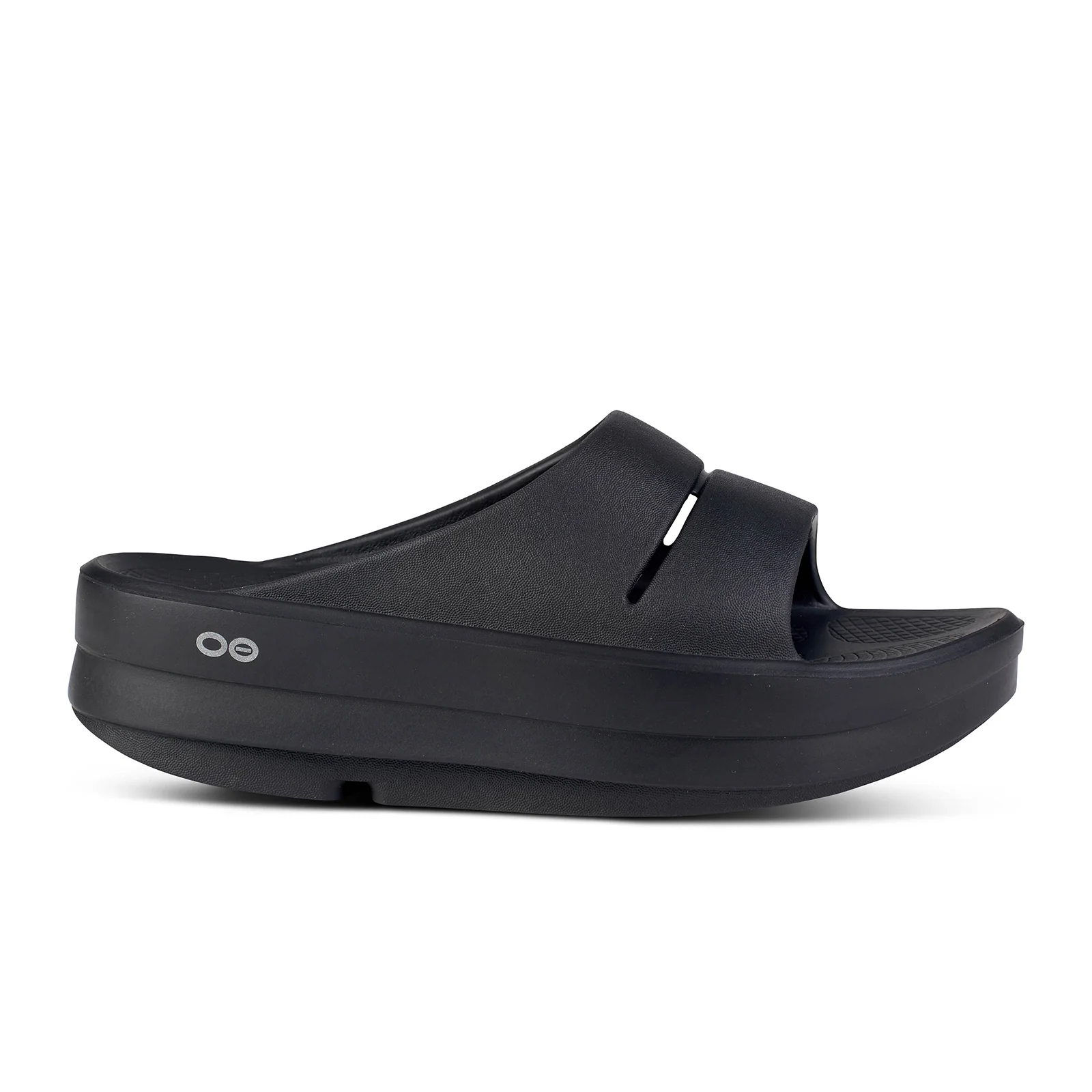 Oofos OOmega OOahh Slide Sandal (Women) - Black - Image 2