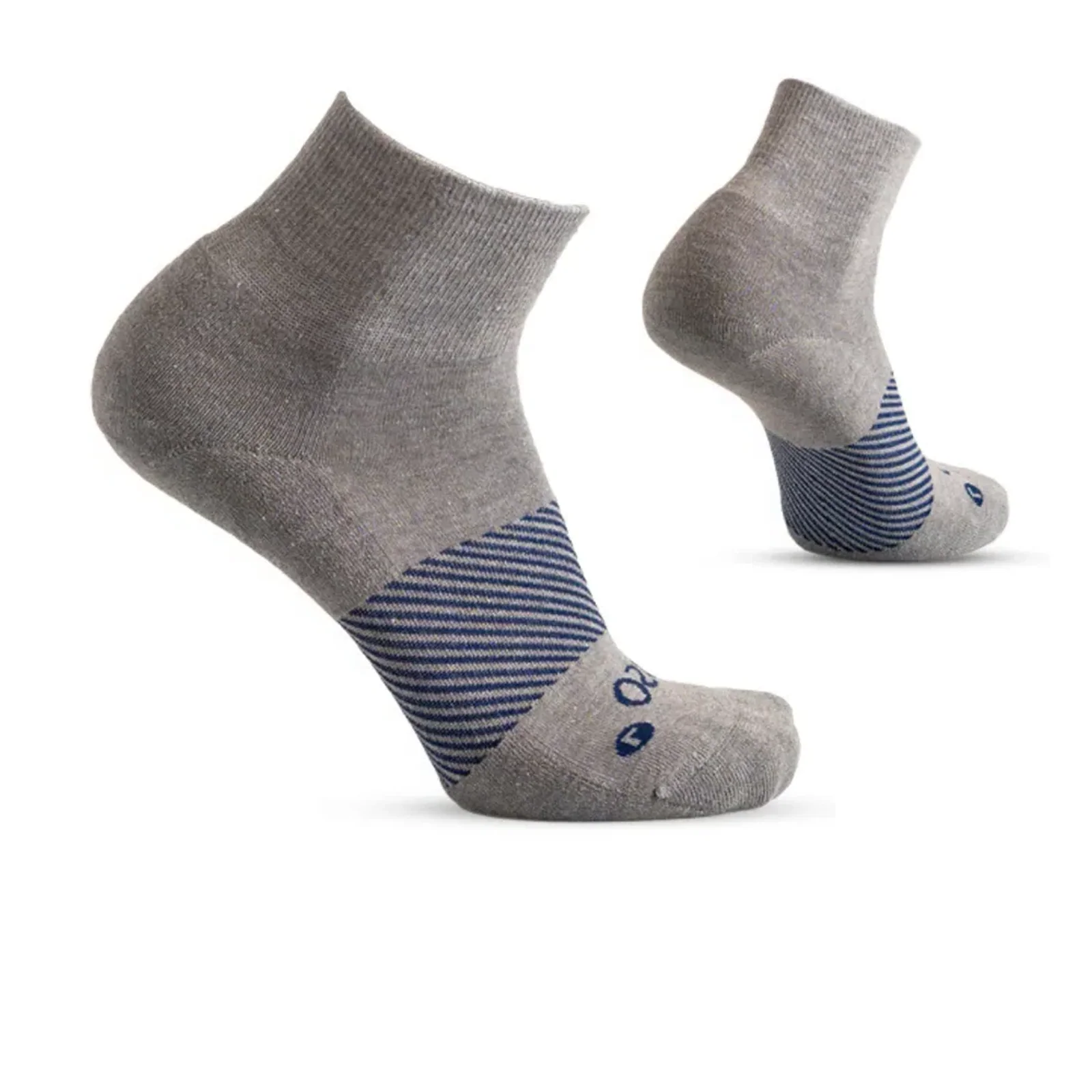 OS1st Wicked Comfort Merino Quarter Sock (Unisex) - Grey