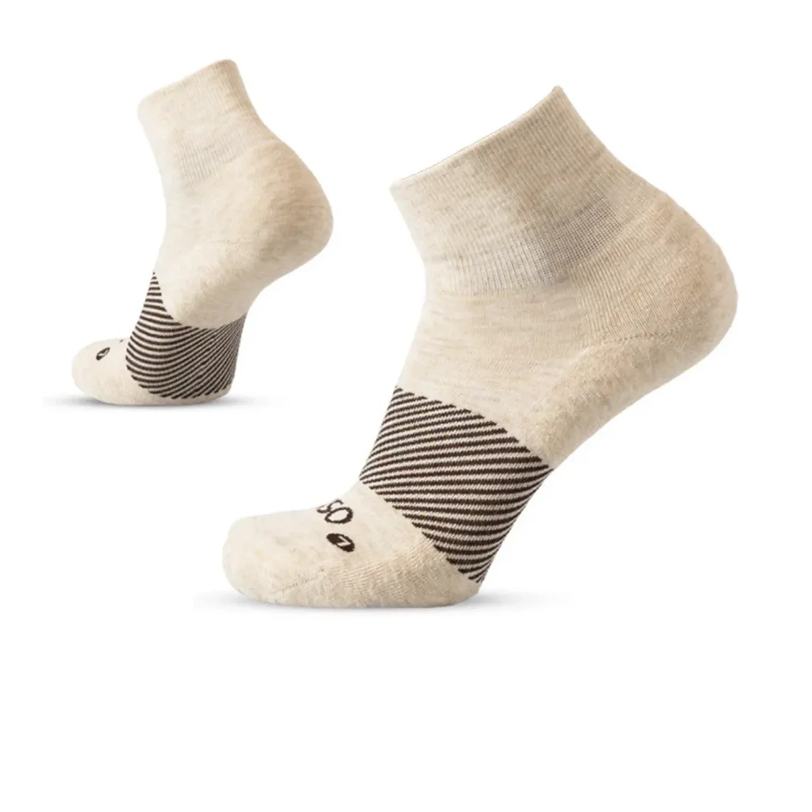 OS1st Wicked Comfort Merino Quarter Sock (Unisex) - Mushroom - Image 2