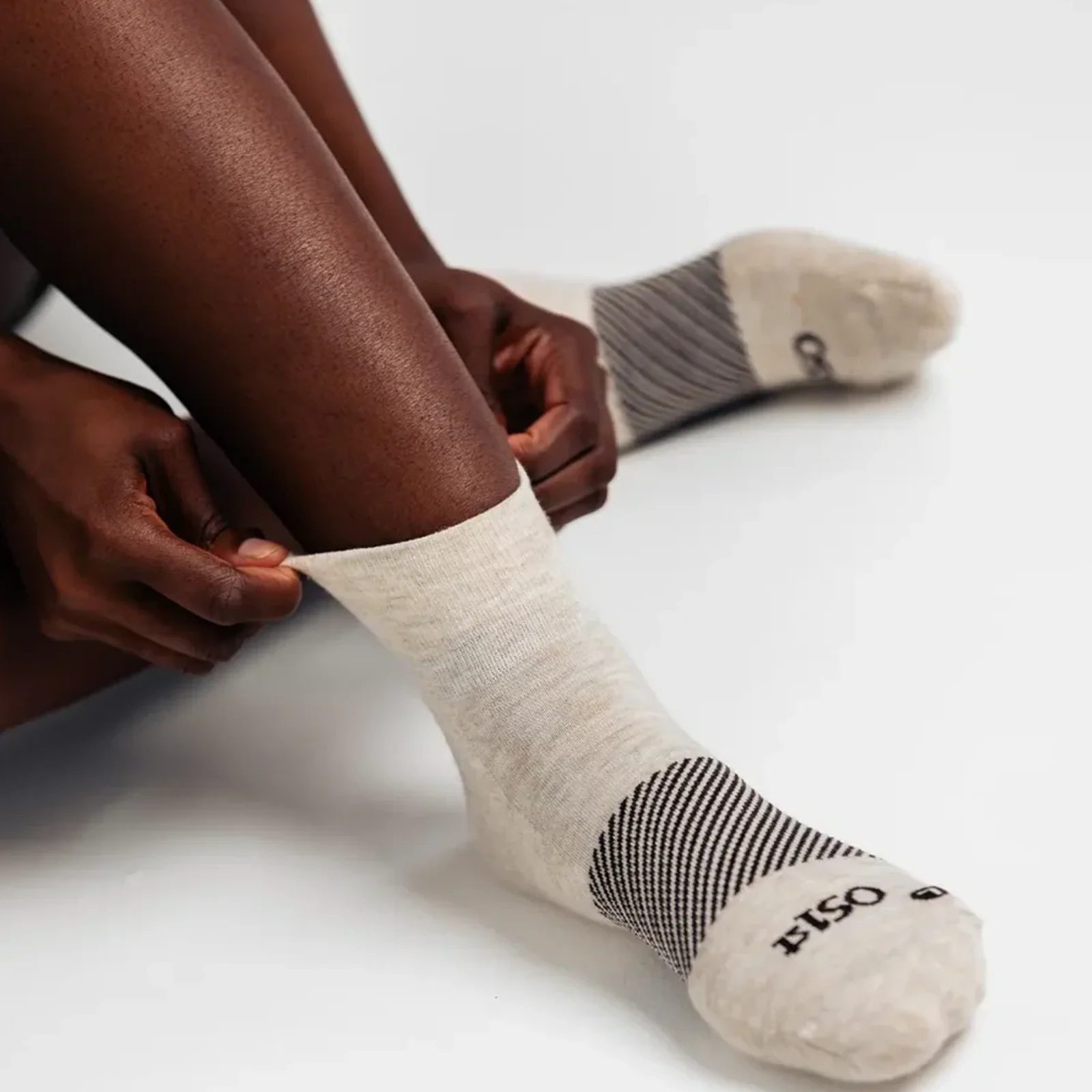 OS1st Wicked Comfort Merino Quarter Sock (Unisex) - Mushroom - Image 3