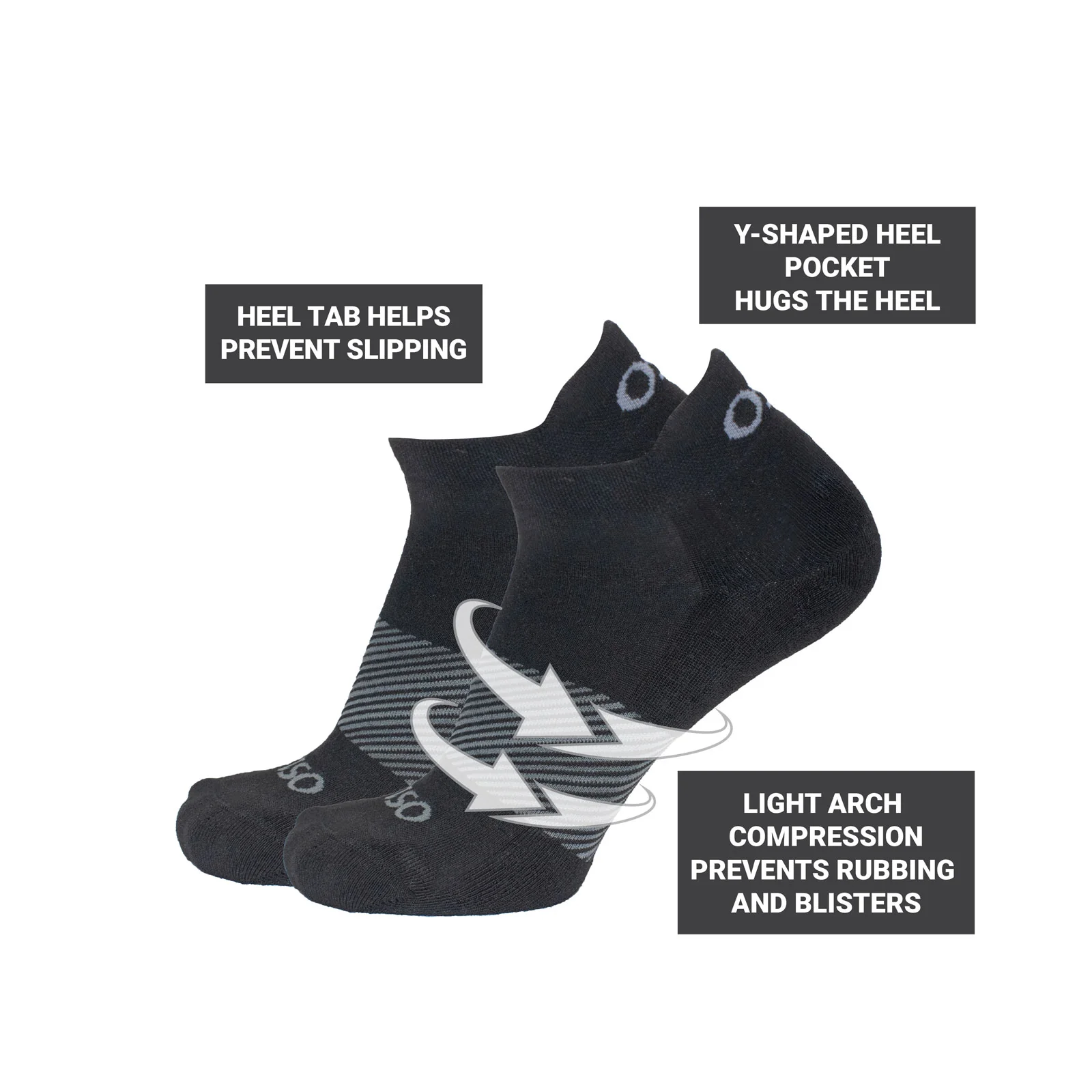 OS1st Wicked Comfort No Show Sock (Unisex) - Lilac - Image 3