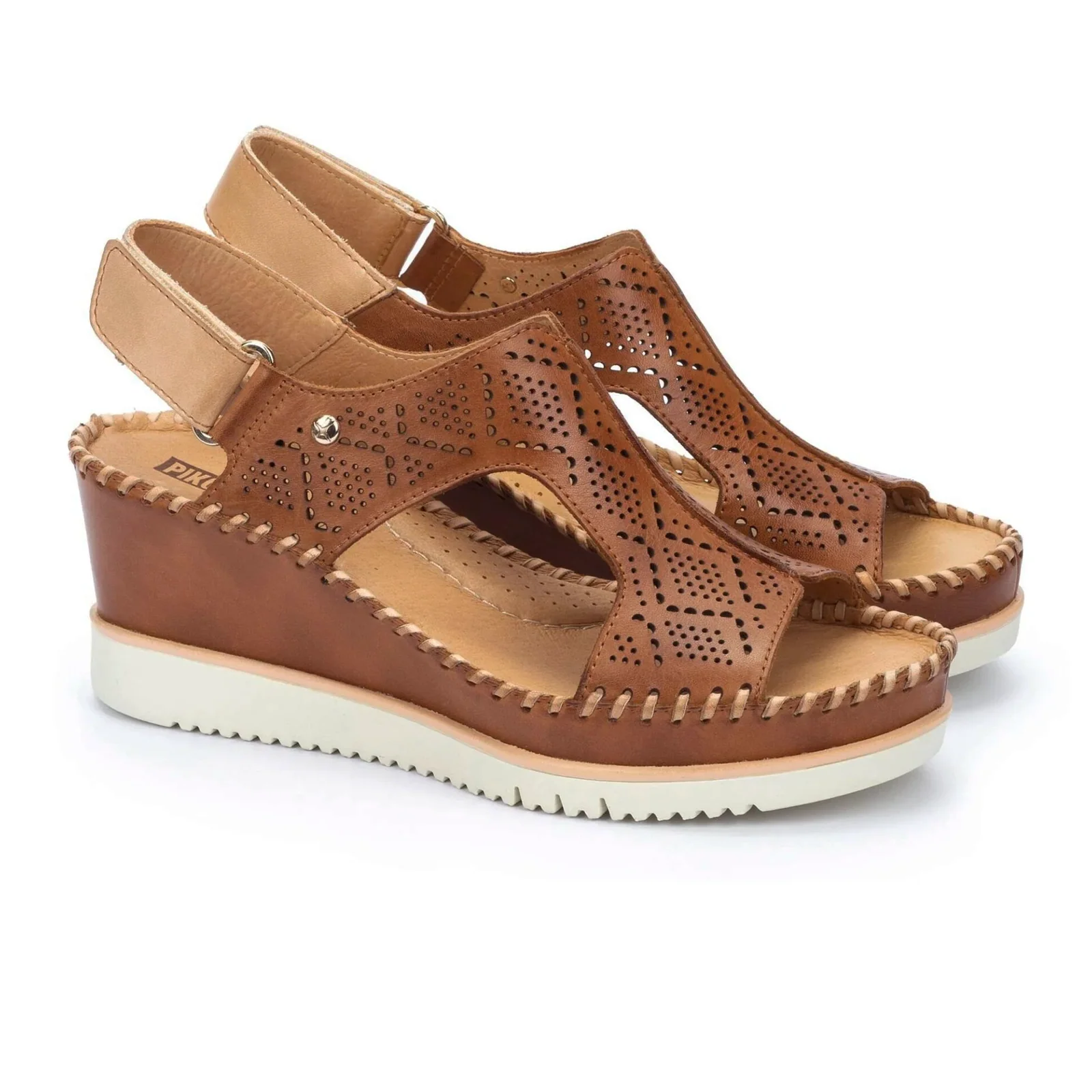 Pikolinos Aguadulce W3Z-1775C1 Wedge Sandal (Women) - Brandy Leather - Image 2