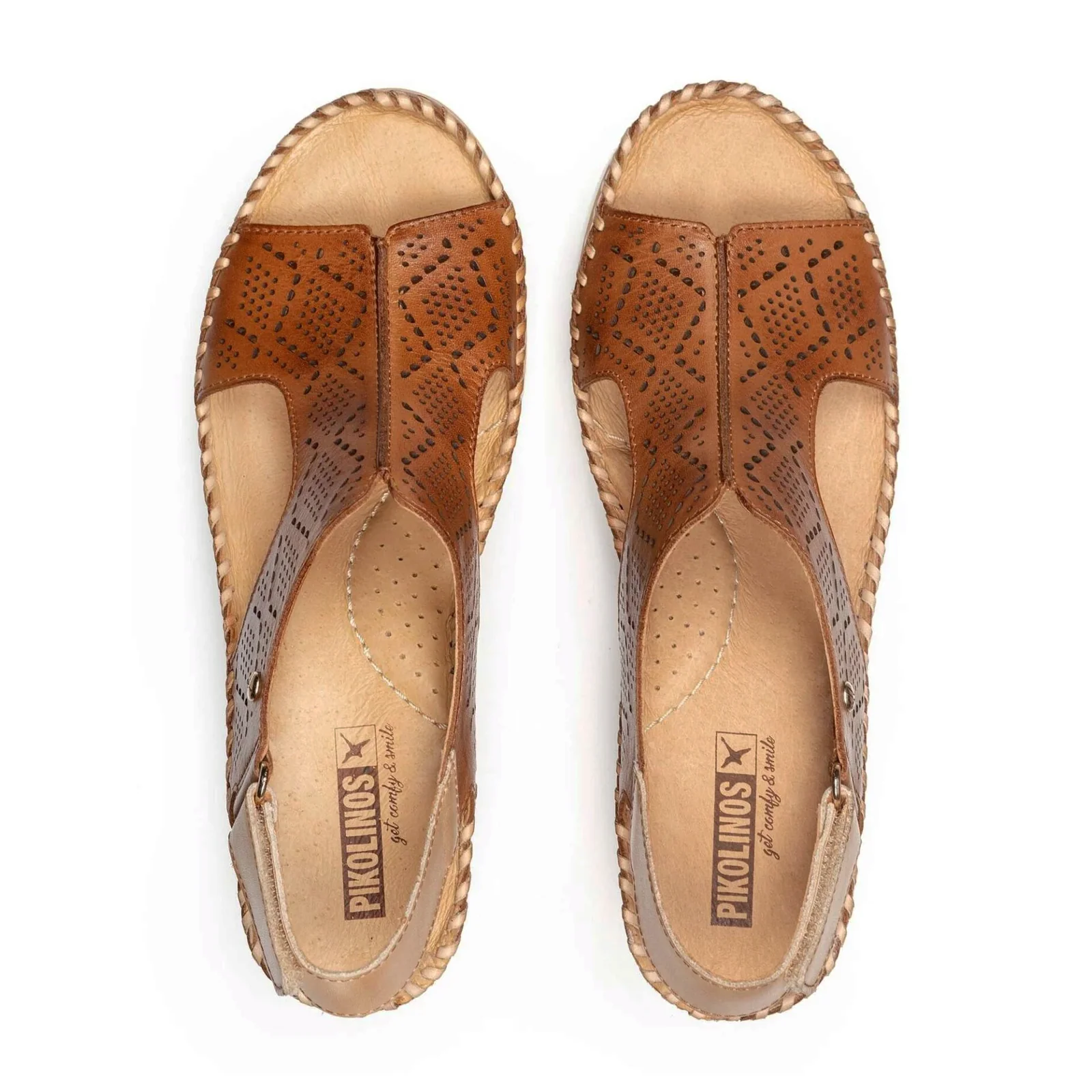 Pikolinos Aguadulce W3Z-1775C1 Wedge Sandal (Women) - Brandy Leather - Image 3