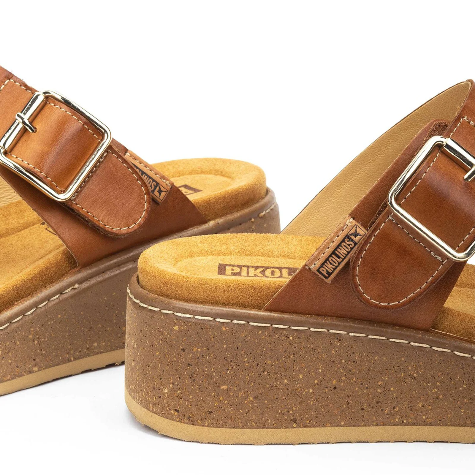 Pikolinos Alzira W9D-1505 Wedge Sandal (Women) - Brandy - Image 7