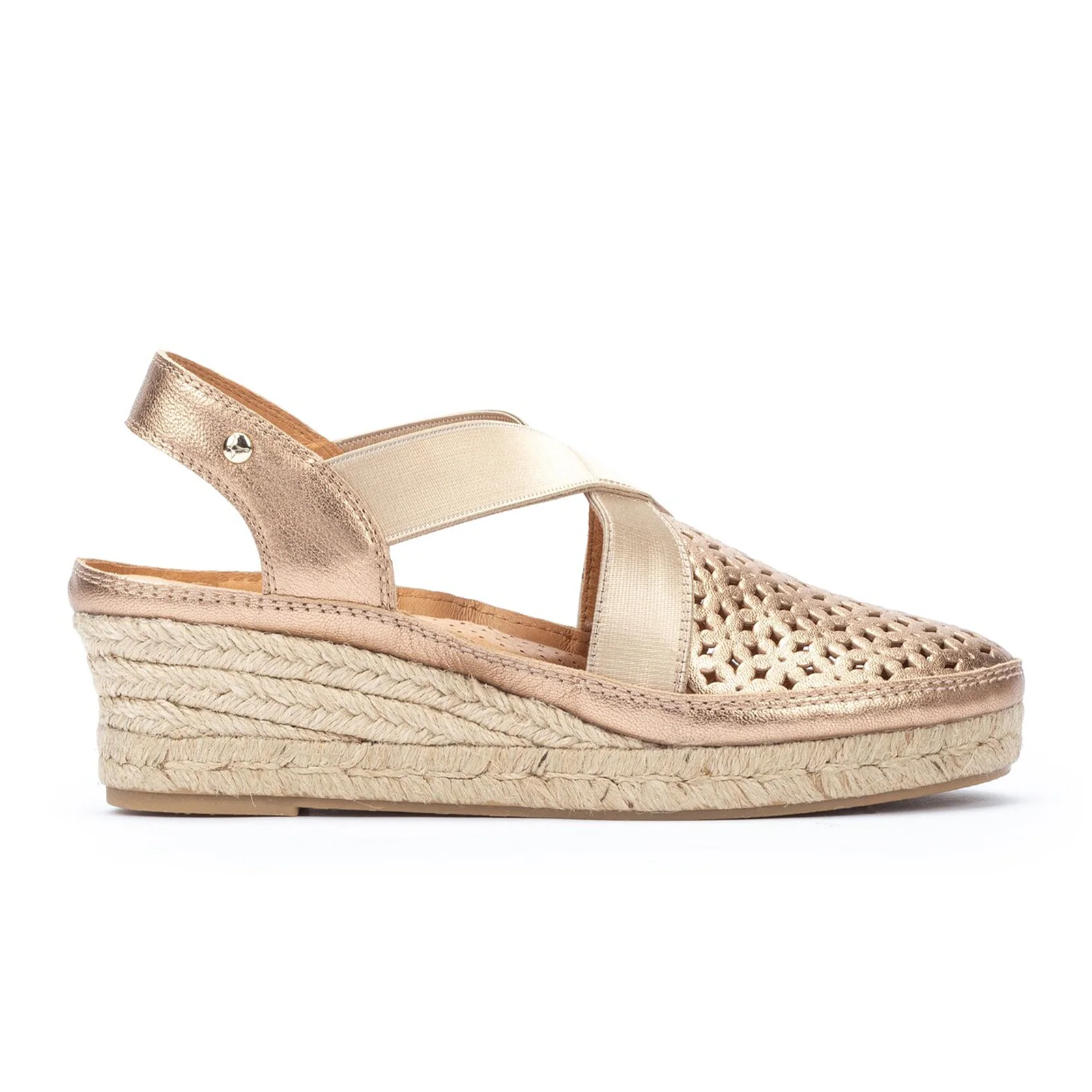 Pikolinos Benidorm W4A-1546 Wedge Sandal (Women) - Champagne