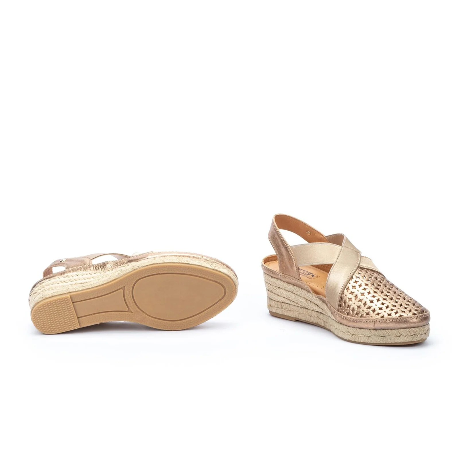 Pikolinos Benidorm W4A-1546 Wedge Sandal (Women) - Champagne - Image 4
