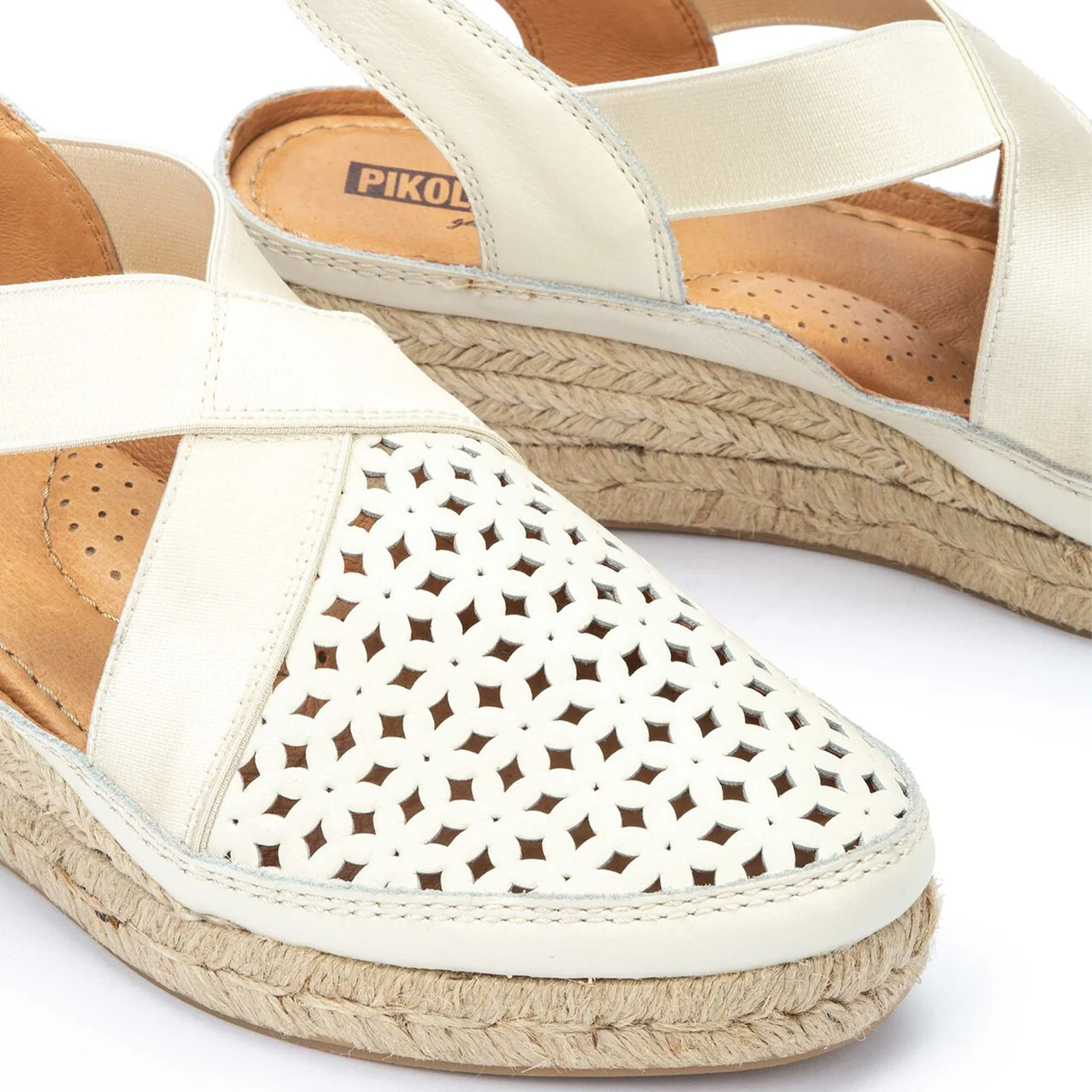Pikolinos Benidorm W4A-1546 Wedge Sandal (Women) - Nata - Image 7