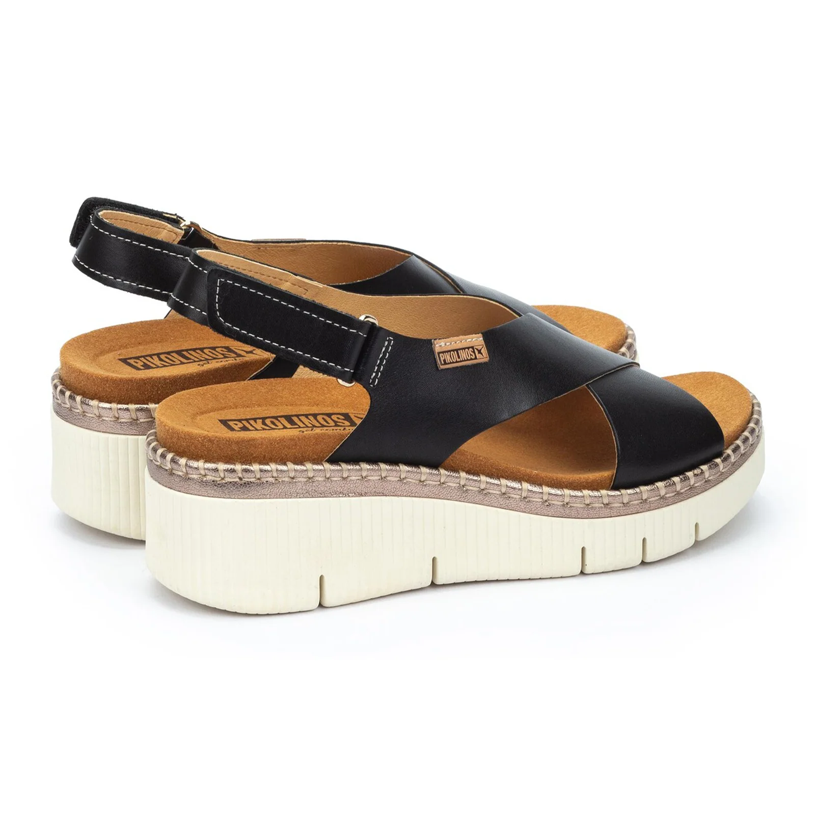 Pikolinos Gomera W0K-0606C1 Wedge Sandal (Women) - Black - Image 4