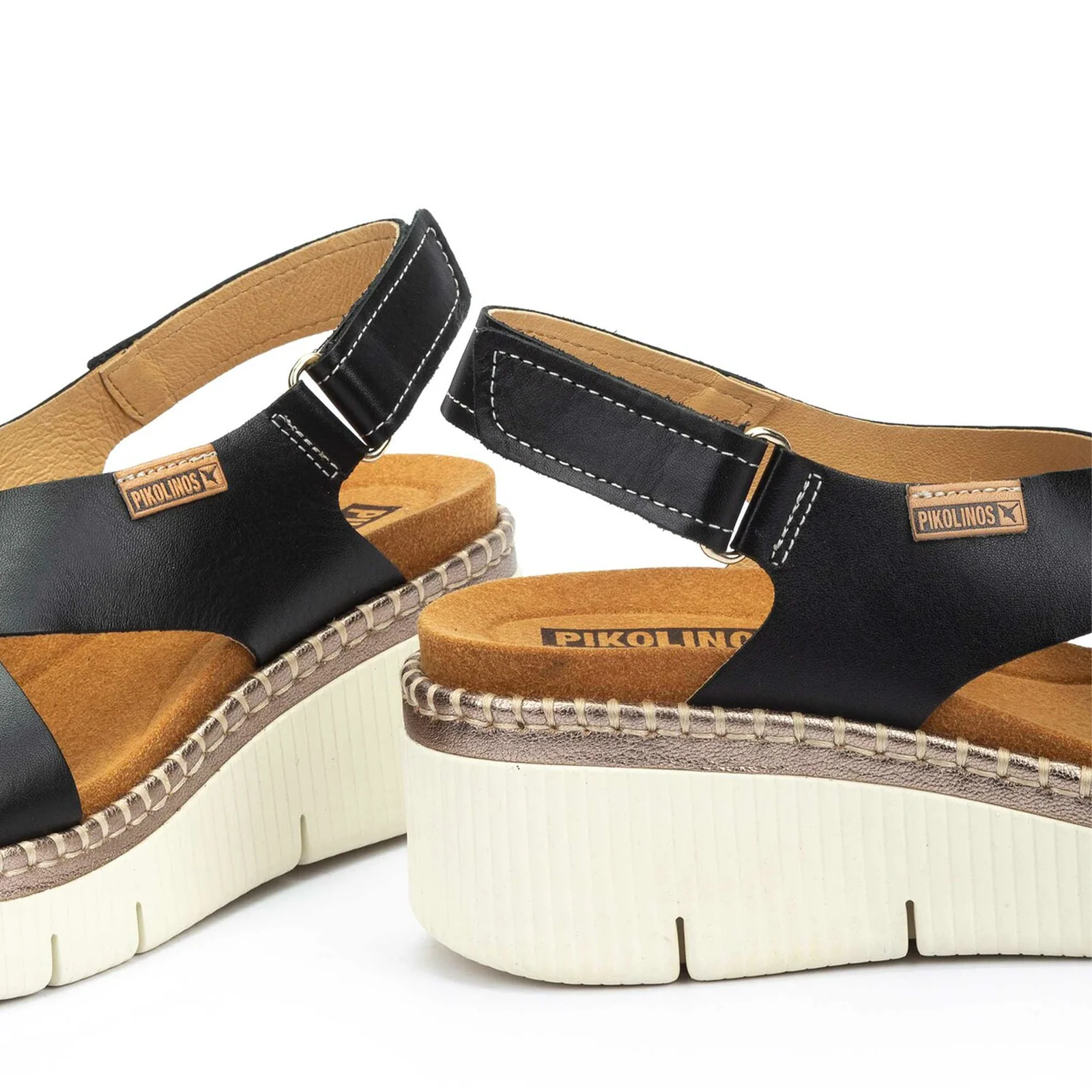 Pikolinos Gomera W0K-0606C1 Wedge Sandal (Women) - Black - Image 7