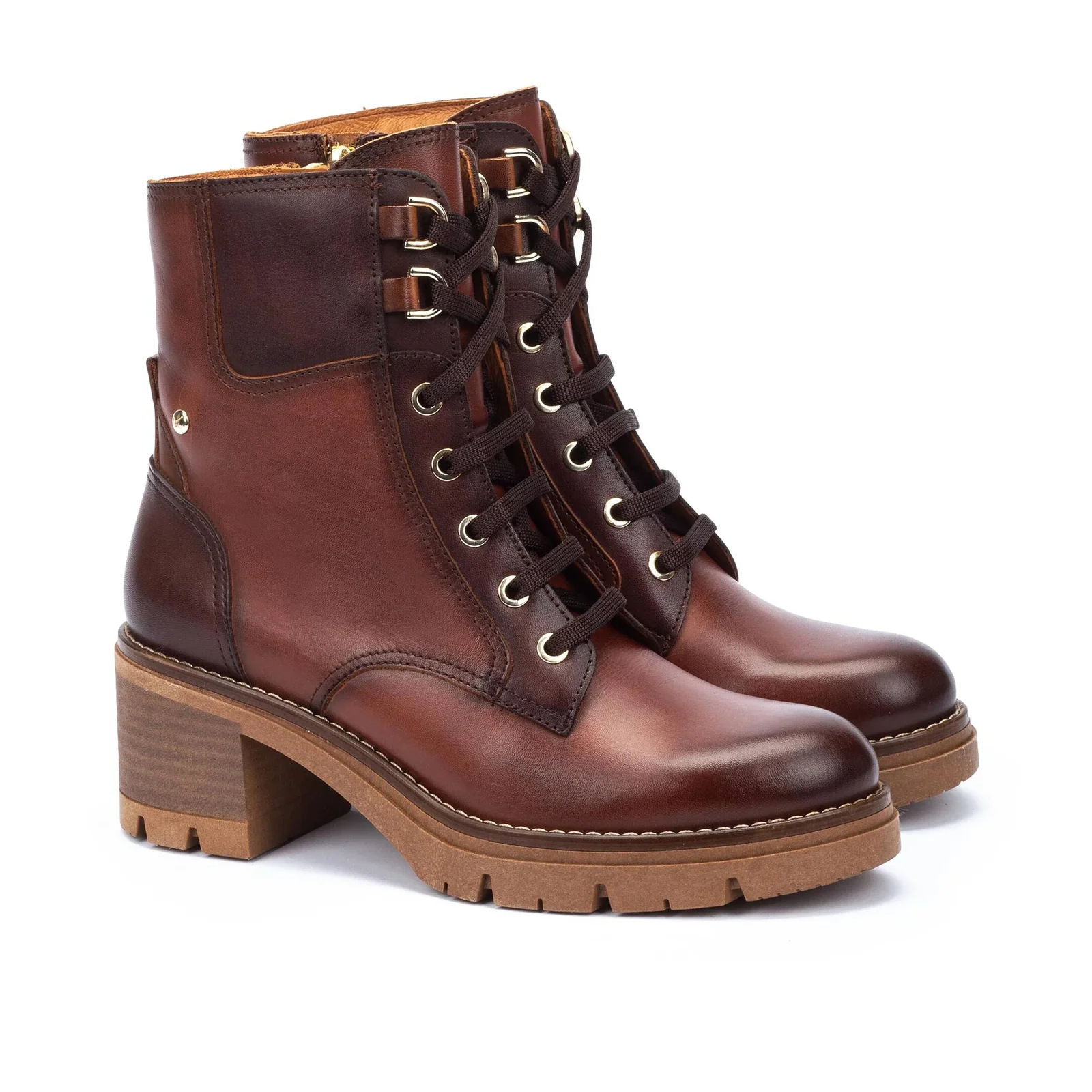Pikolinos Soria W0B-8552C2 Heeled Ankle Boot (Women) - Cognac - Image 3