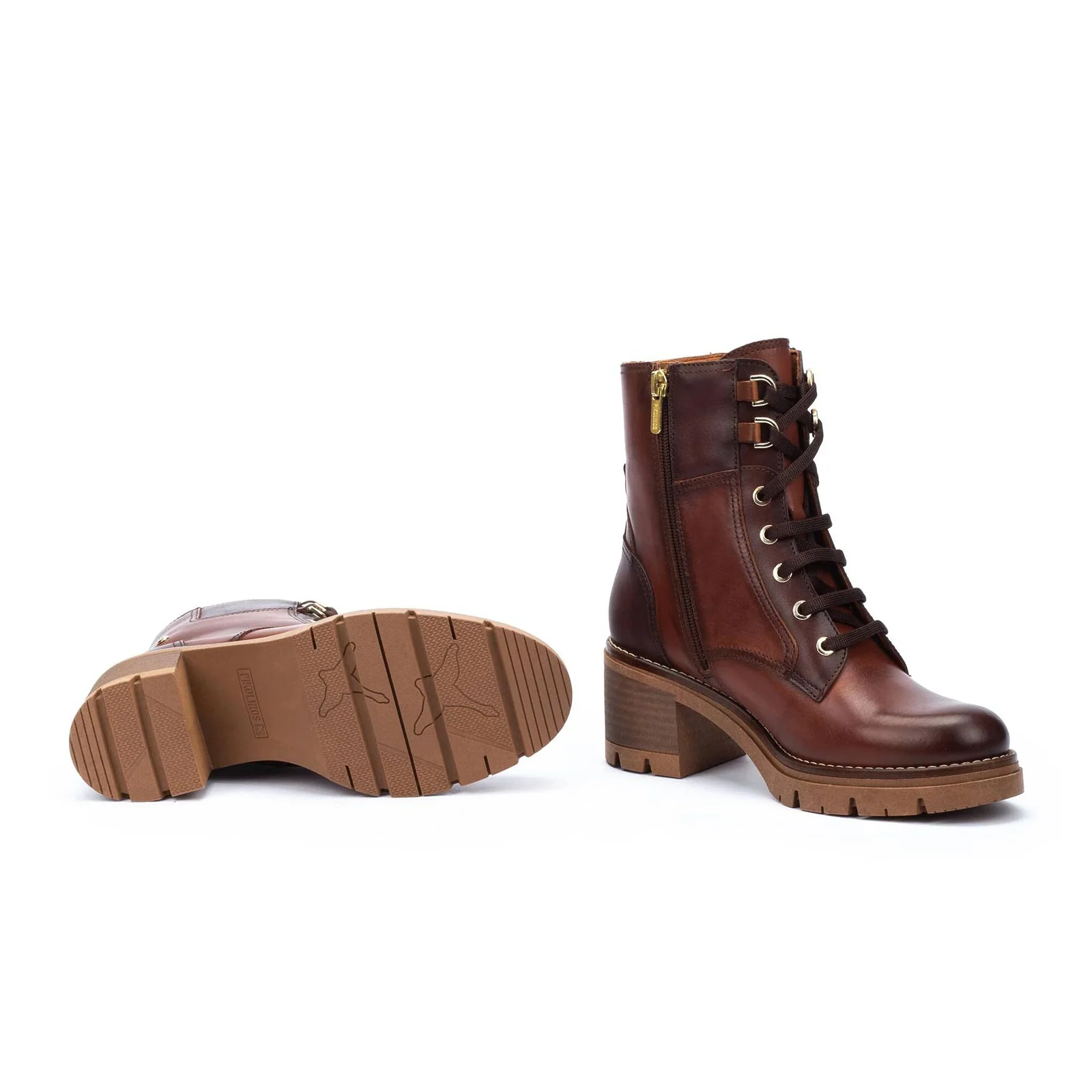 Pikolinos Soria W0B-8552C2 Heeled Ankle Boot (Women) - Cognac - Image 6