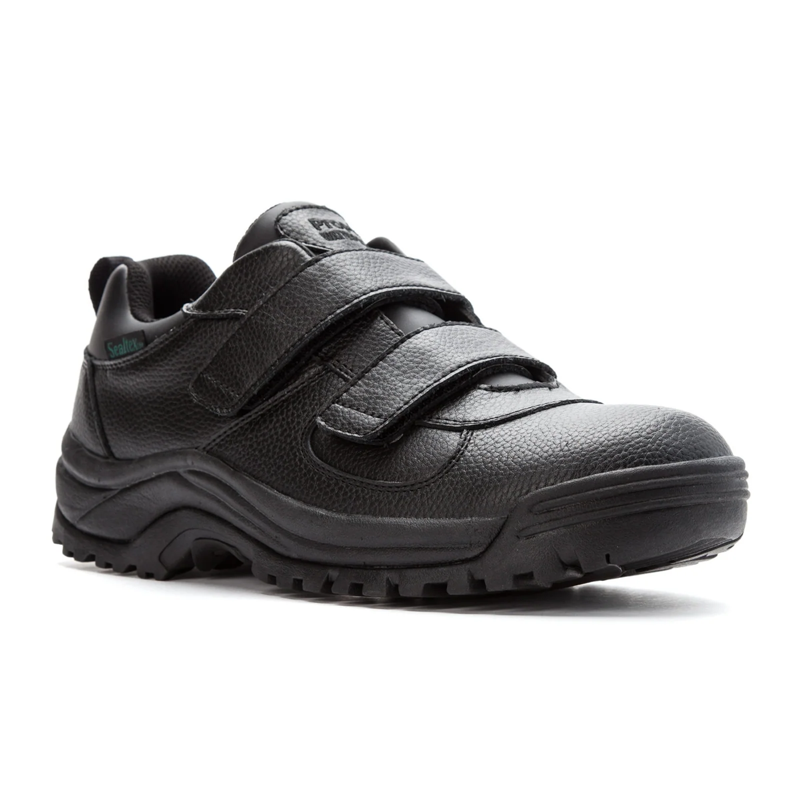 Propet Cliff Walker Low Strap Hiking Shoe (Men) - Black Grain - Image 3