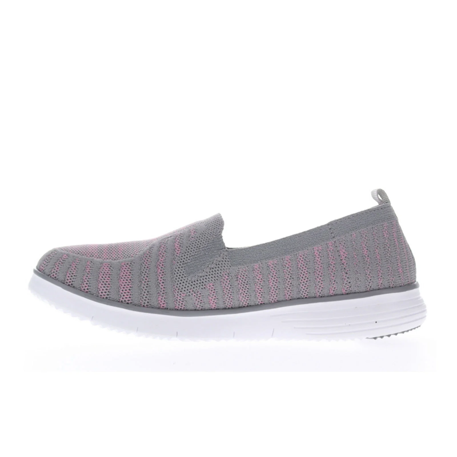 Propet TravelFit Slip On (Women) - Grey/Pink - Image 2
