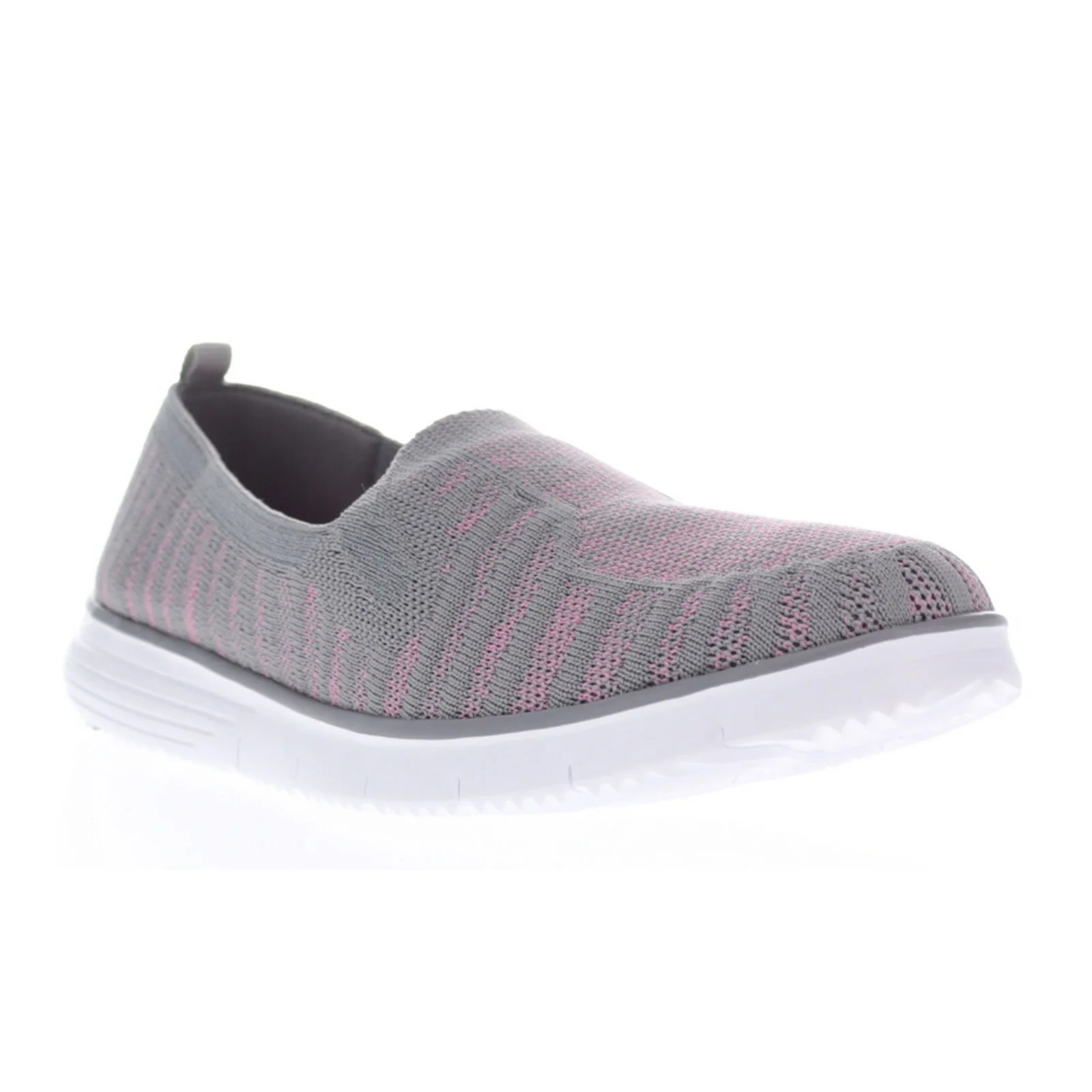 Propet TravelFit Slip On (Women) - Grey/Pink - Image 4