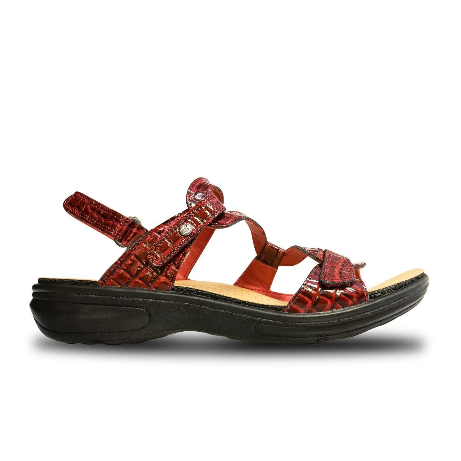 Revere Miami Backstrap Sandal (Women) - Red Croc