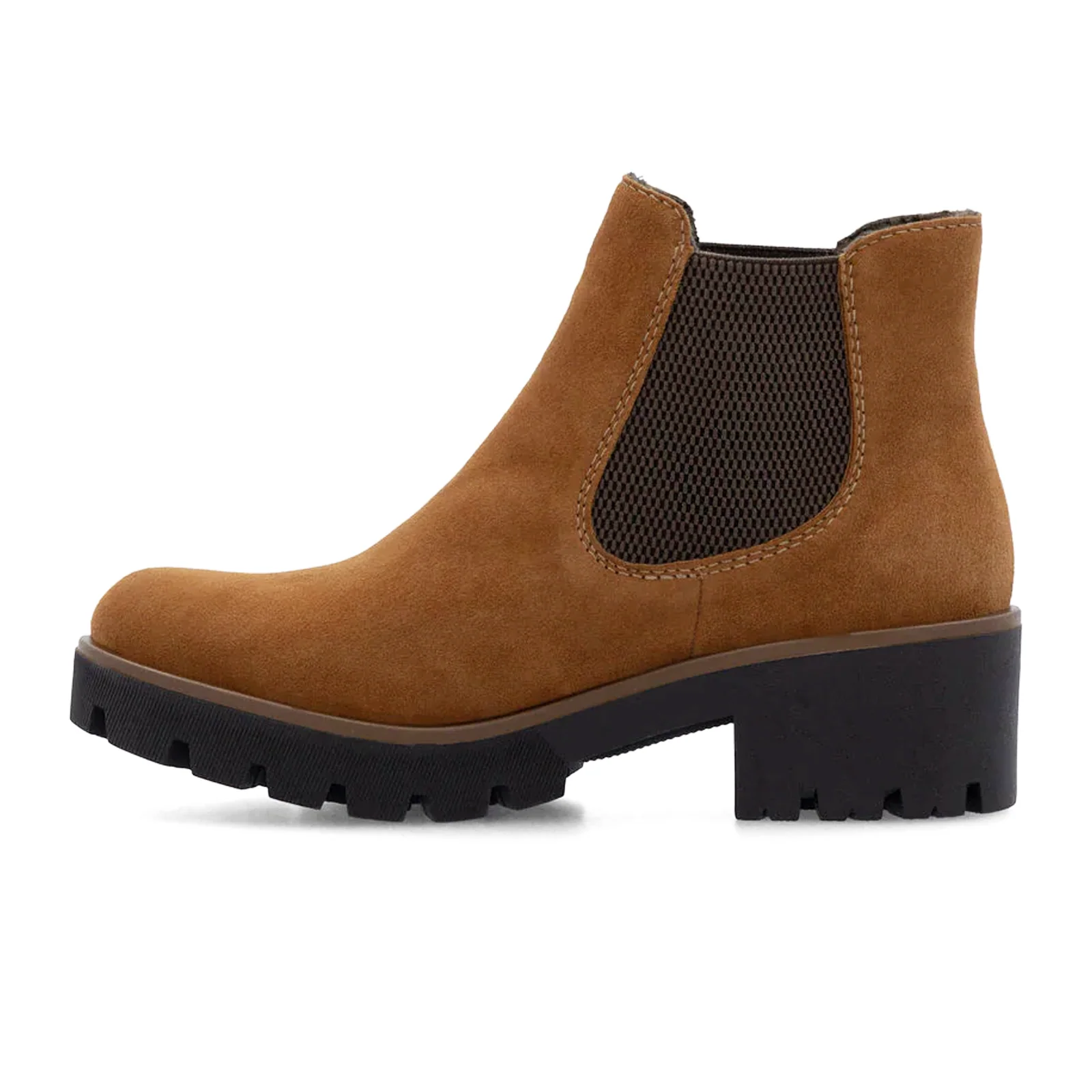 Rieker Amalia 65 Chelsea Boot (Women) - Noccia/Brown Goatsuede - Image 2