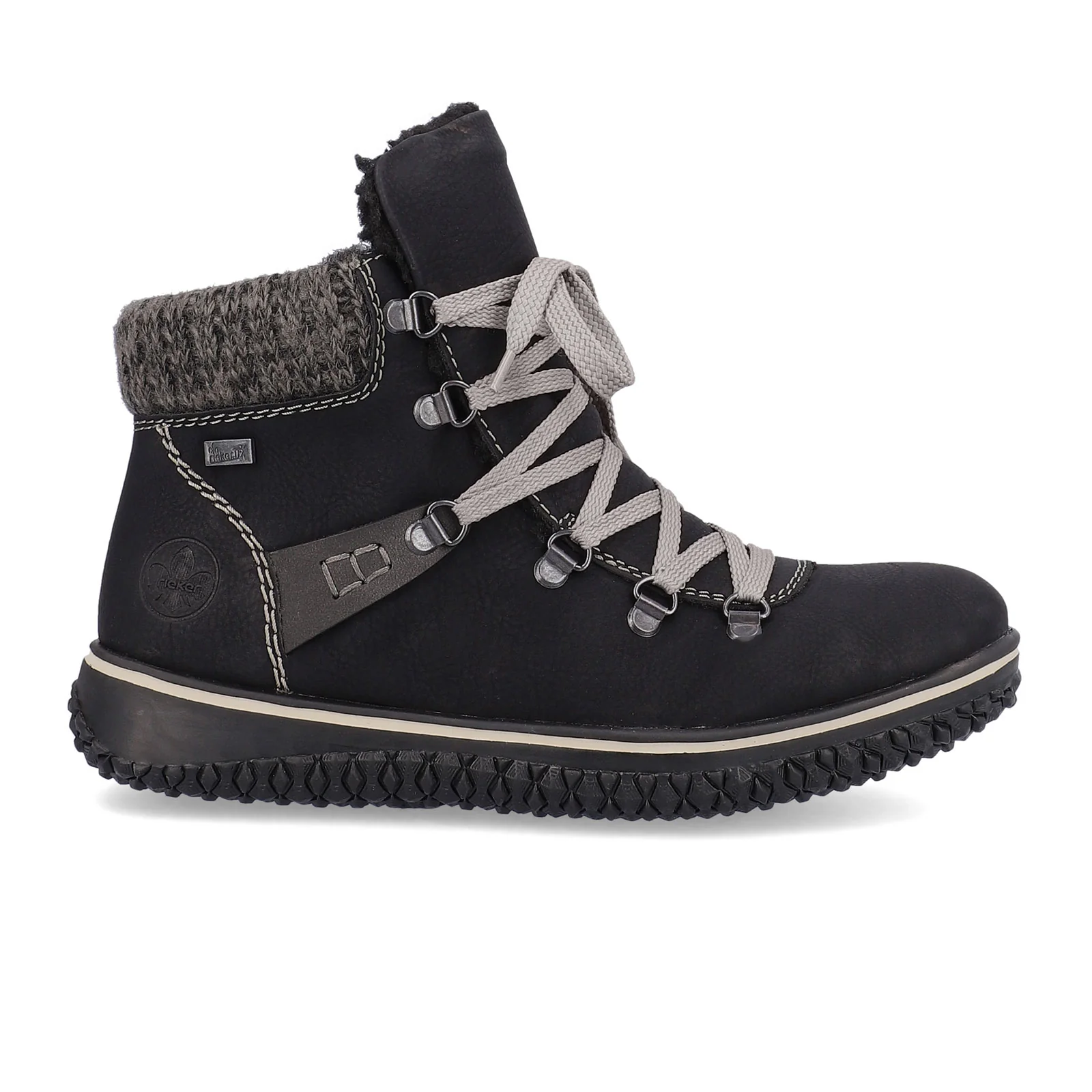 Rieker Cordula 38 Mid Boot (Women) - Schwarz/Anthrazit/Anthracite