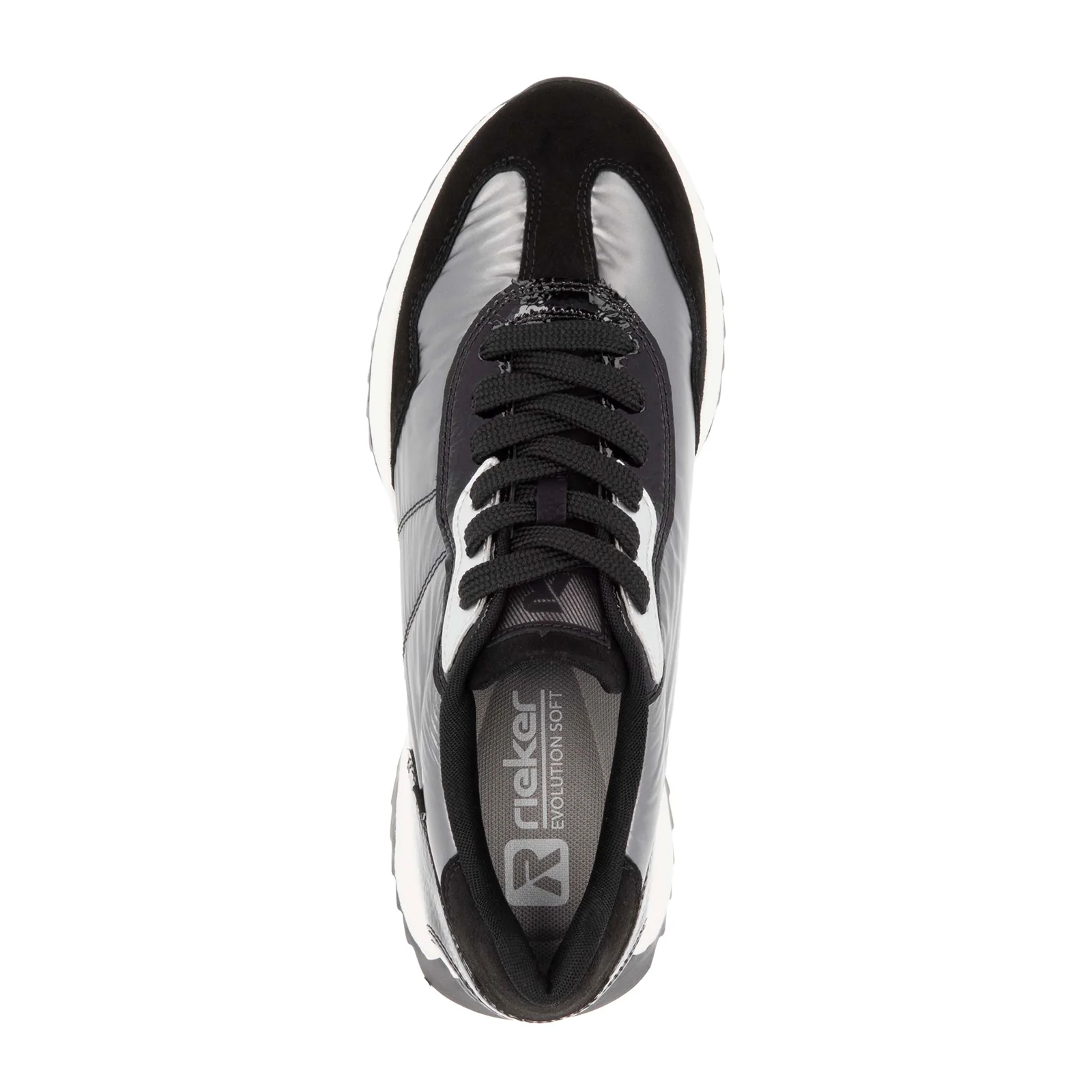 Rieker Dhara 06 Sneaker (Women) - Schwarz/Grau/Black/Silver - Image 3