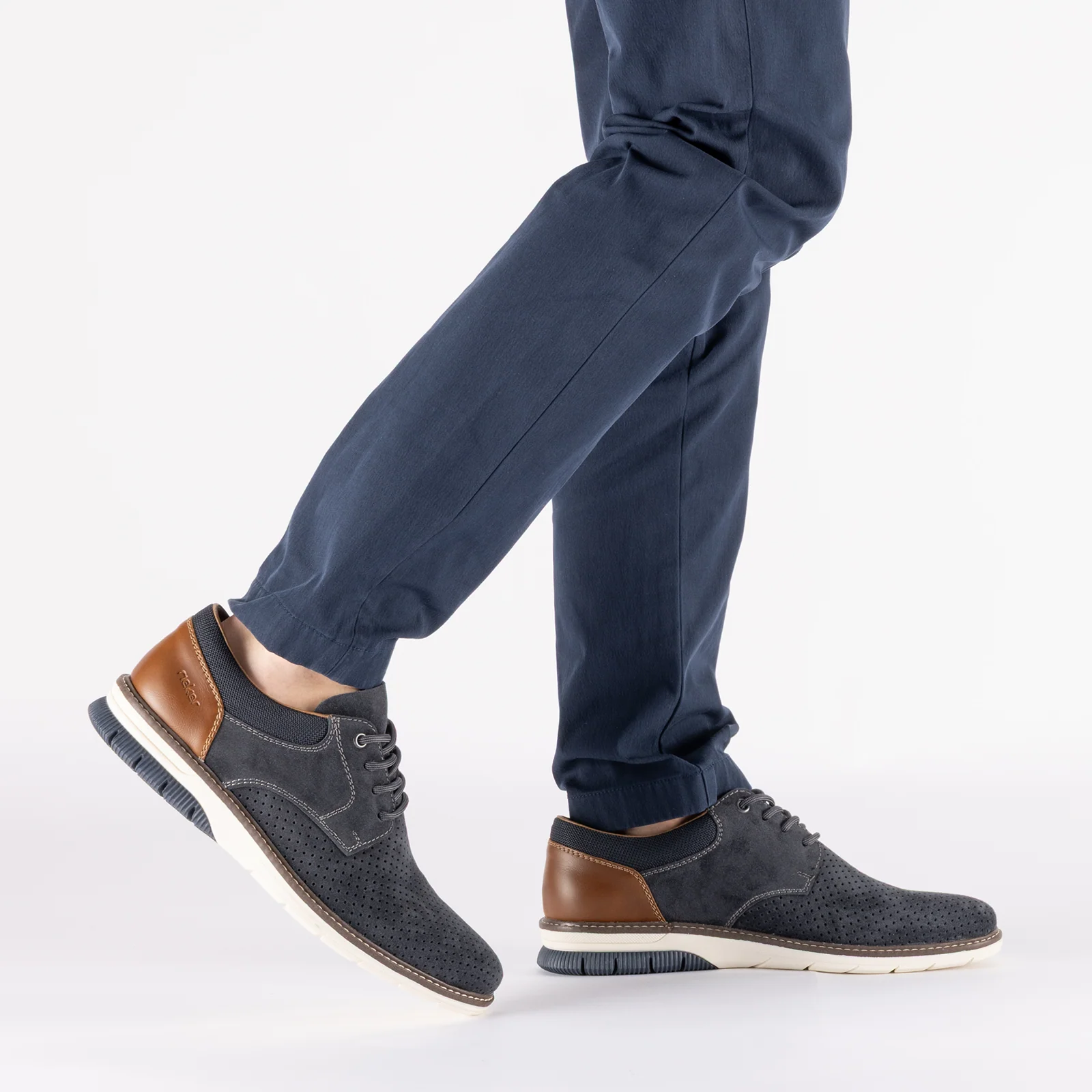 Rieker Dustin 25 Loafer (Men) - Kobalt/Amaretto/Ozean - Image 11
