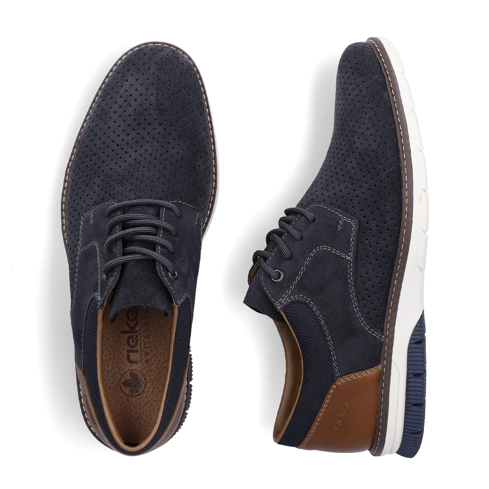 Rieker Dustin 25 Loafer (Men) - Kobalt/Amaretto/Ozean - Image 7