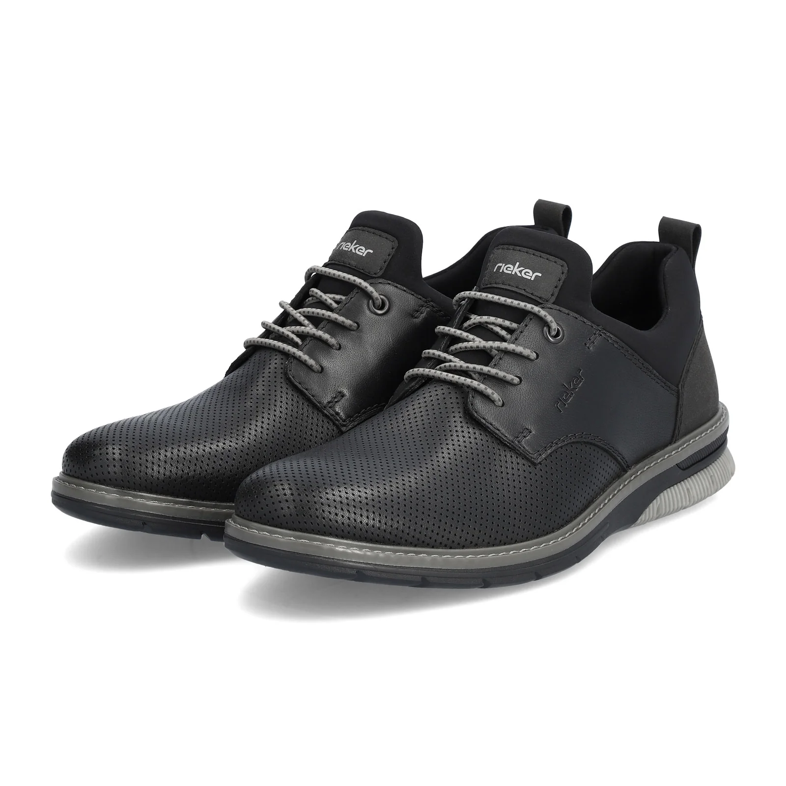 Rieker Dustin 50 Lace Up (Men) - Black/Black/Black - Image 3