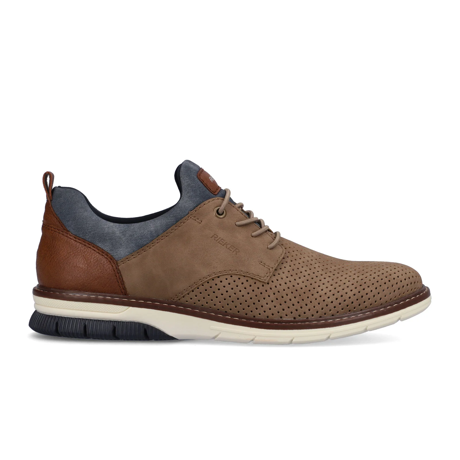 Rieker Dustin 50 Lace Up (Men) - Brown/Blue