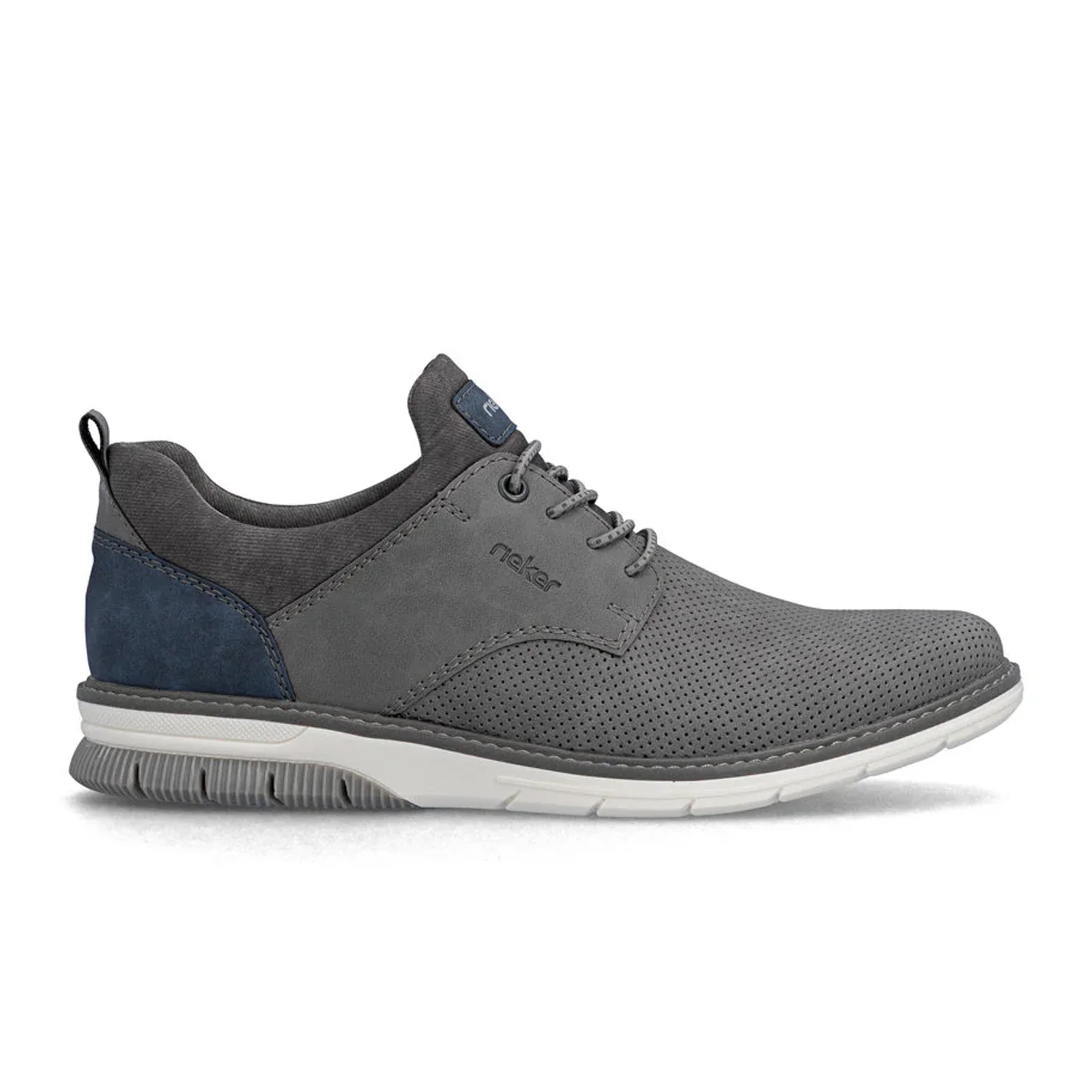 Rieker Dustin 50 Lace Up (Men) - Cenere/Denim/Rauch