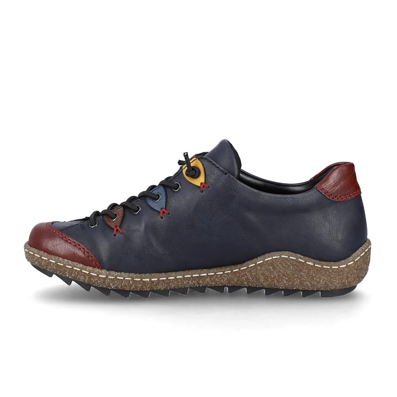 Rieker Liv 61 Sneaker (Women) - Wine/Ozean/Brandy/Royal - Image 2