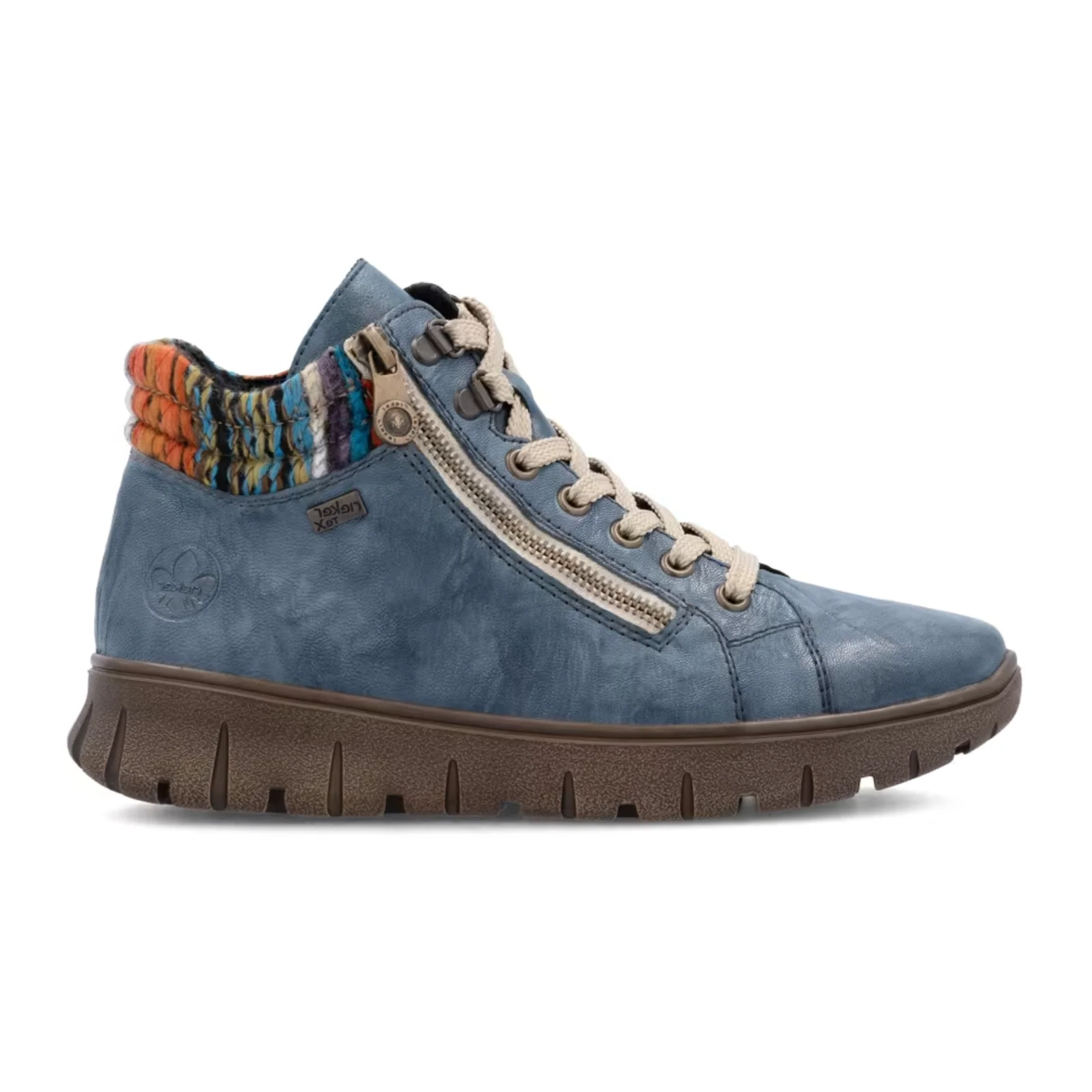 Rieker N1305 Heike Sneaker Boot (Women) - Baltik/Orange Multi