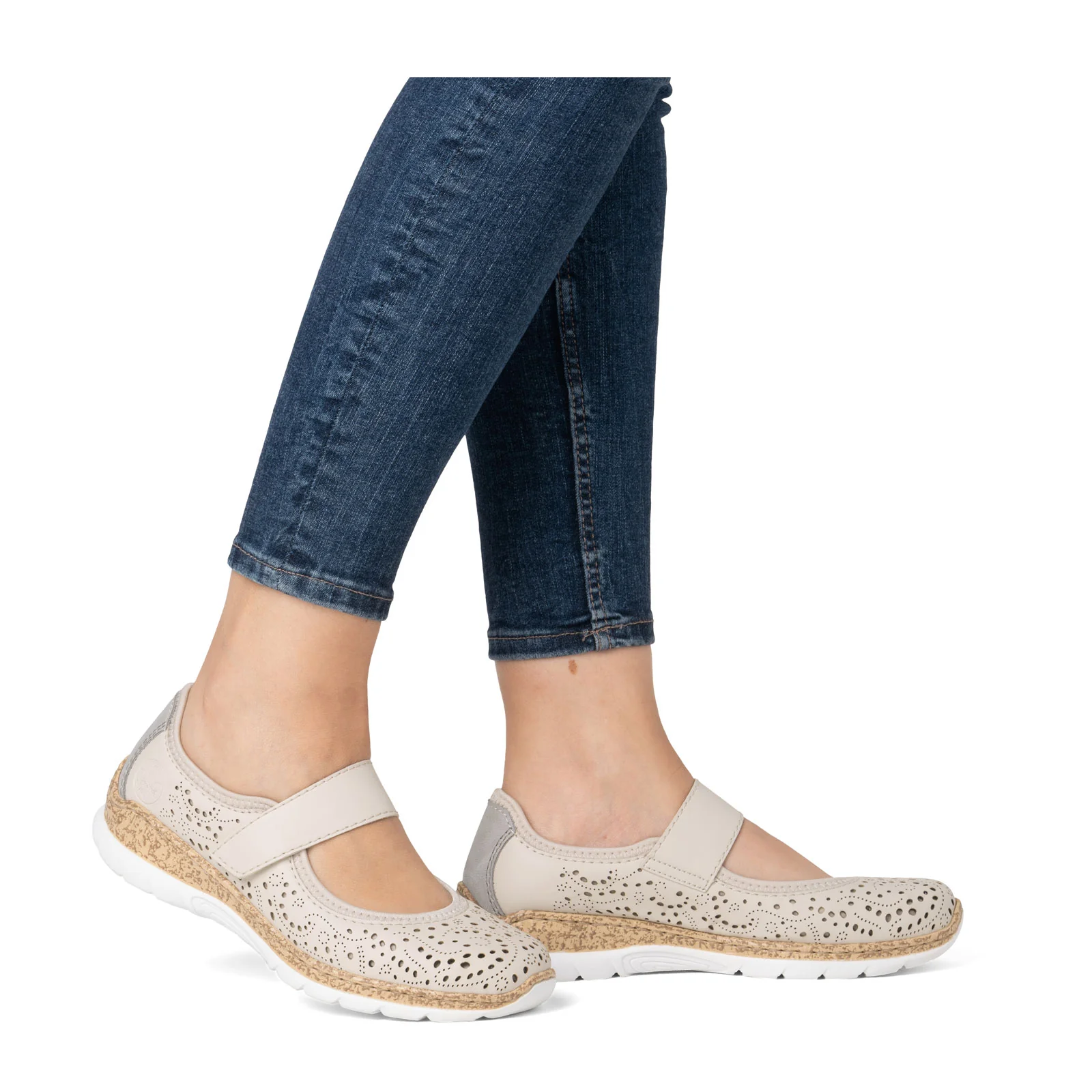 Rieker Nikita 99 Sneaker (Women) - Perle/Cement - Image 9