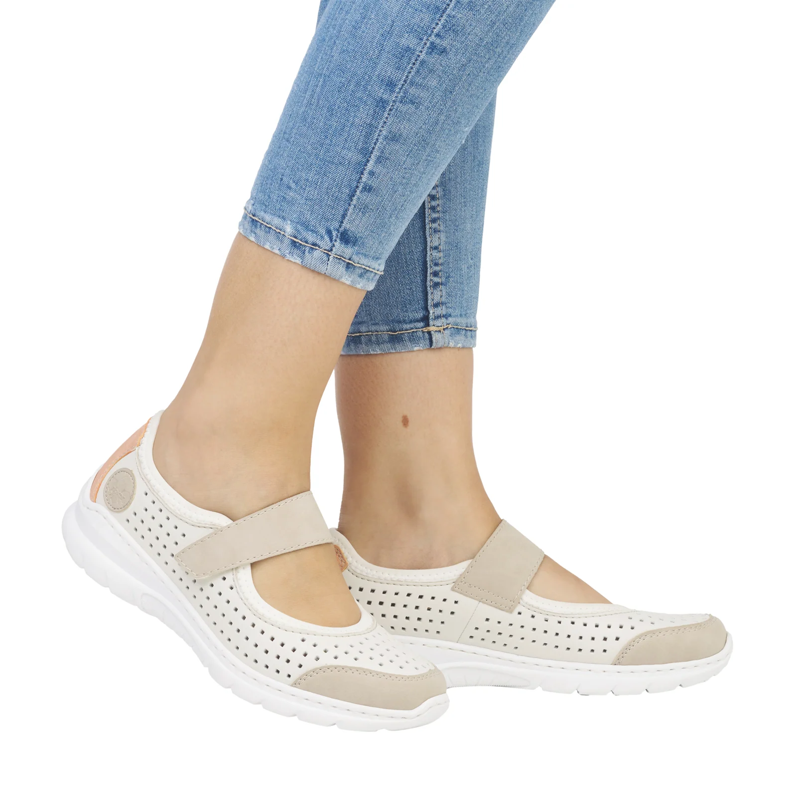 Rieker Nikita B5 Mary Jane (Women) - Ginger/Off White - Image 6