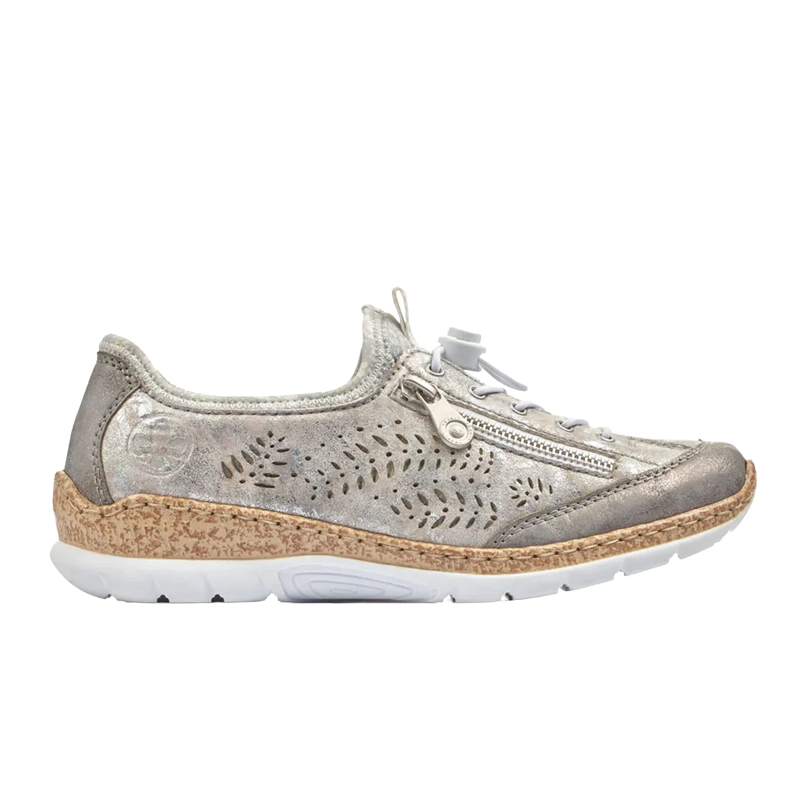 Rieker Nikita K6 Sneaker (Women) - Grey/Rose Metallic
