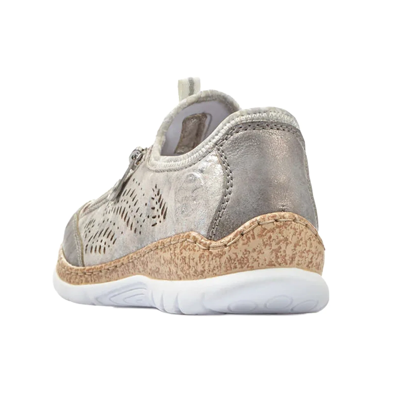 Rieker Nikita K6 Sneaker (Women) - Grey/Rose Metallic - Image 4