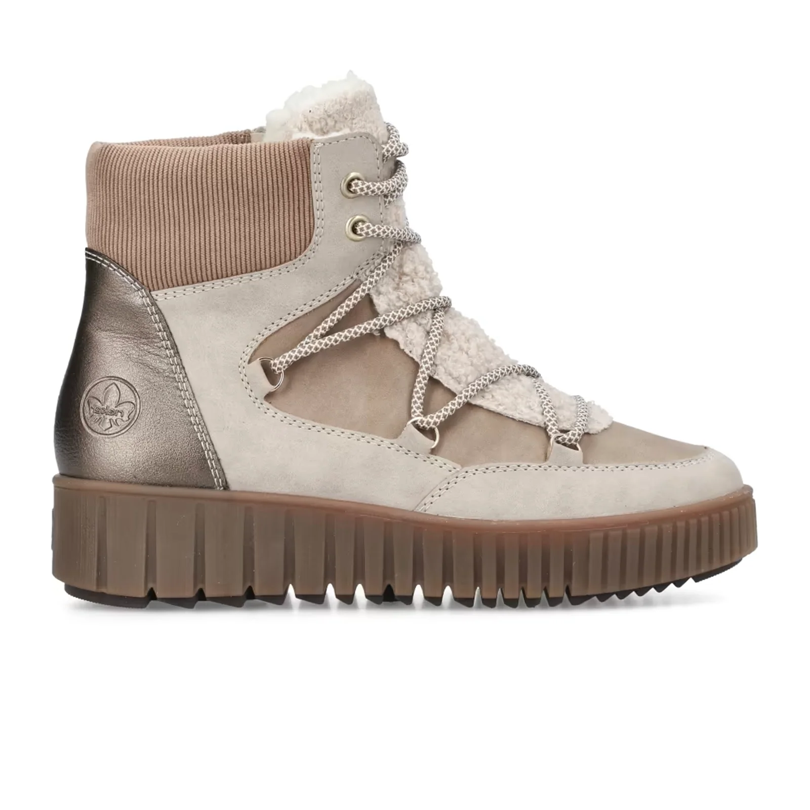 Rieker Trudie 20 Boot (Women) - Champignon/Camel/Beige