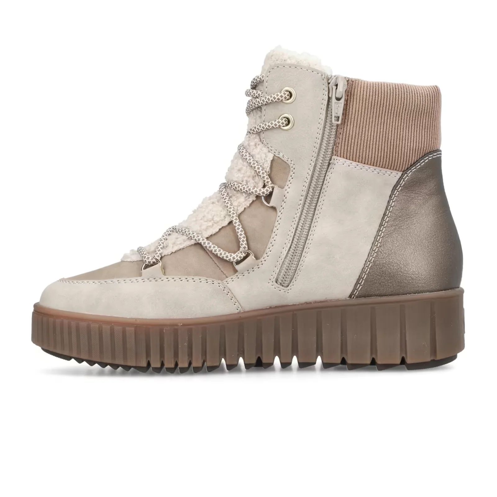 Rieker Trudie 20 Boot (Women) - Champignon/Camel/Beige - Image 2