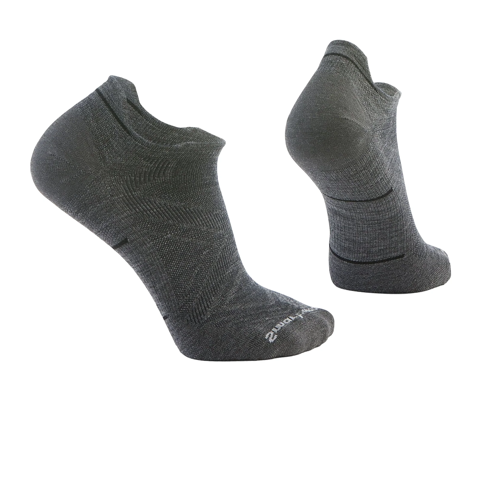 Smartwool Run Zero Cushion Low Ankle (Men) - Medium Gray