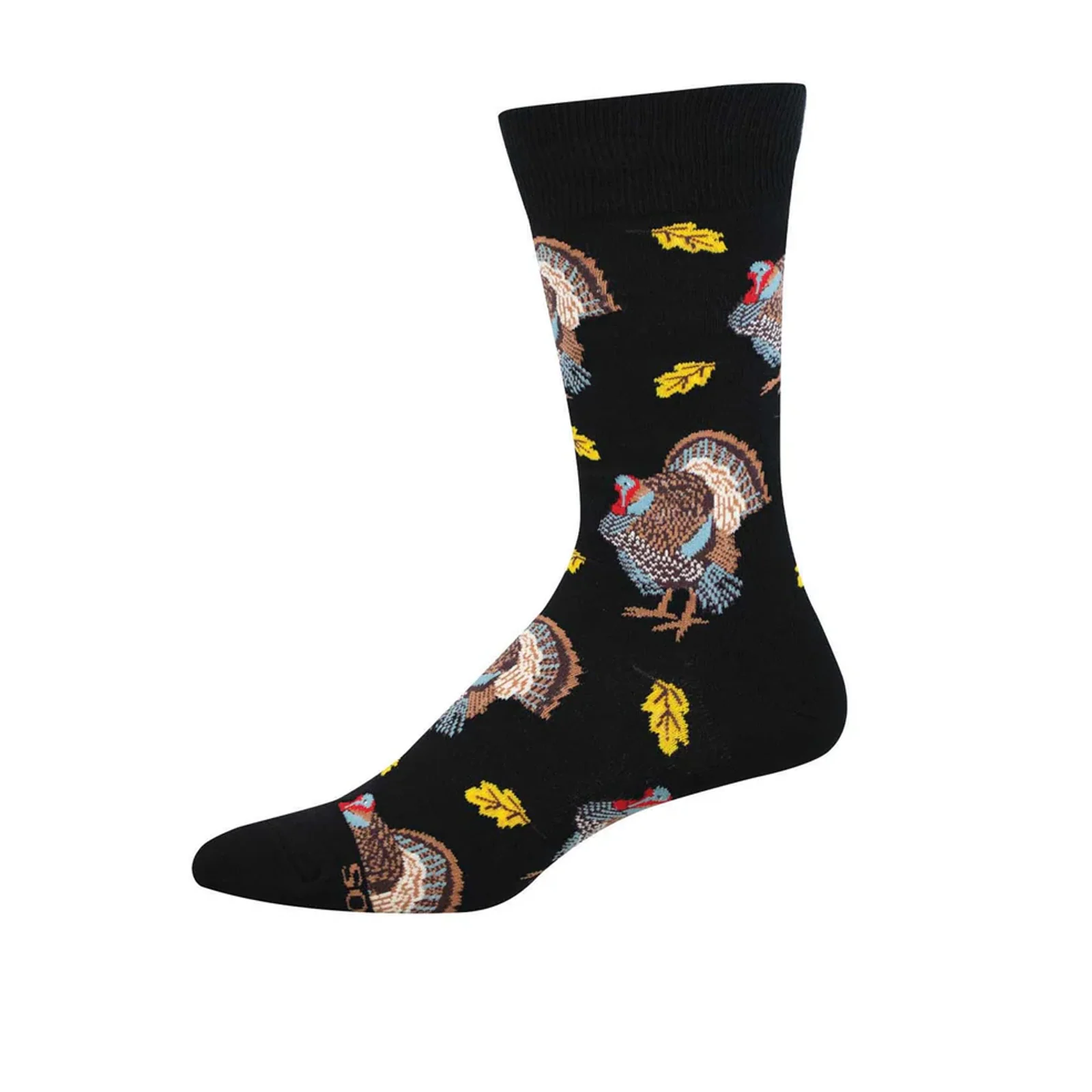 SockSmith Big Turkey Crew Sock (Men) - Black - Image 2