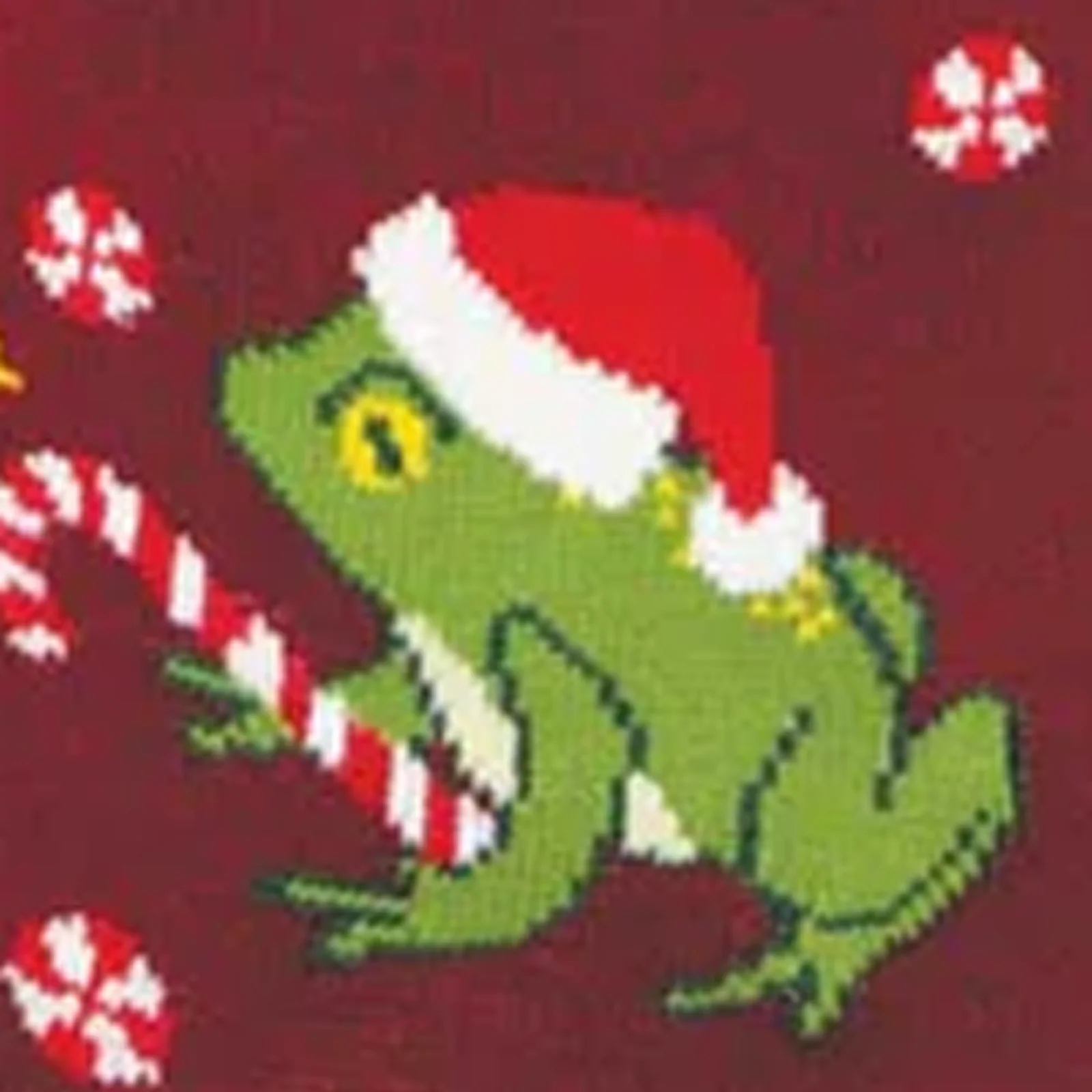 SockSmith Hoppy Holidays Crew Sock (Women) - Burgundy - Image 3