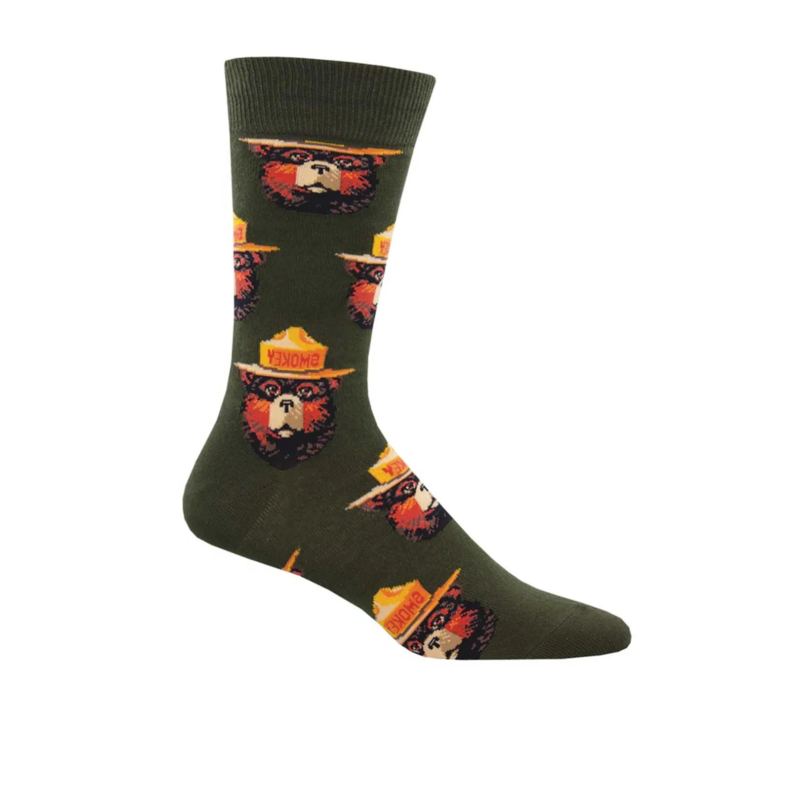 SockSmith Smokey Face Crew Sock (Men) - Green