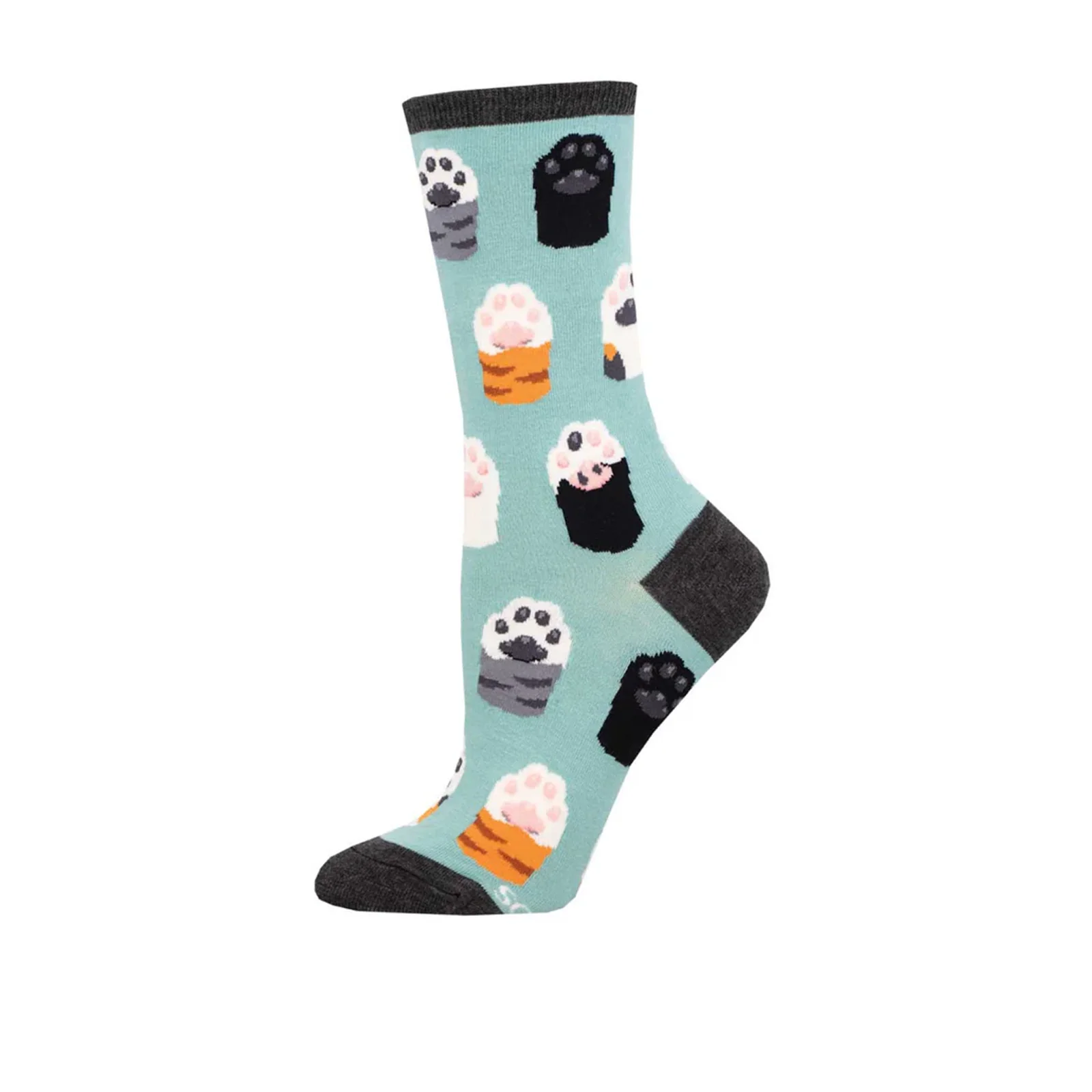 SockSmith Toe Beans Crew Sock (Women) - Blue - Image 2
