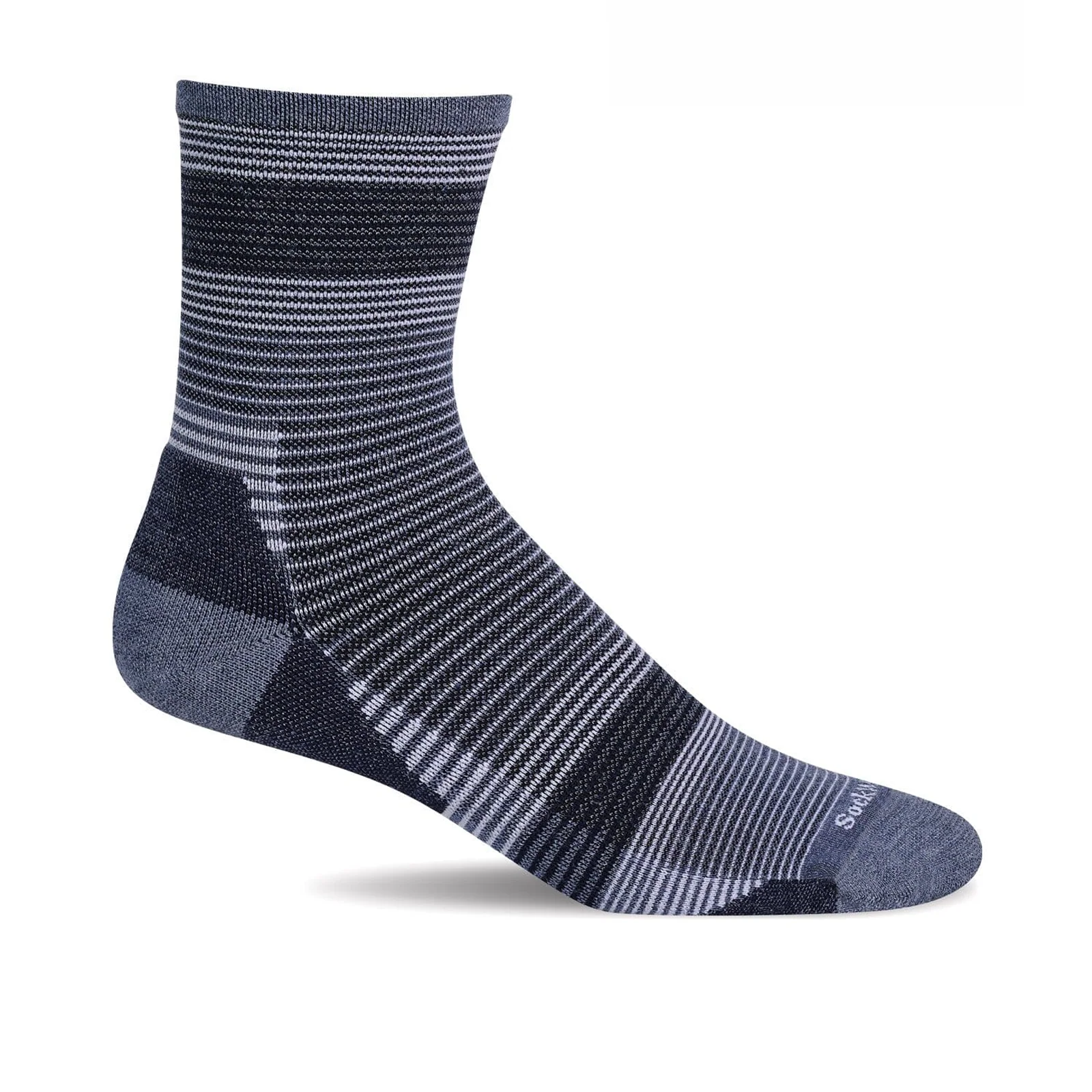 Sockwell Cadence Quarter Crew (Men) - Denim
