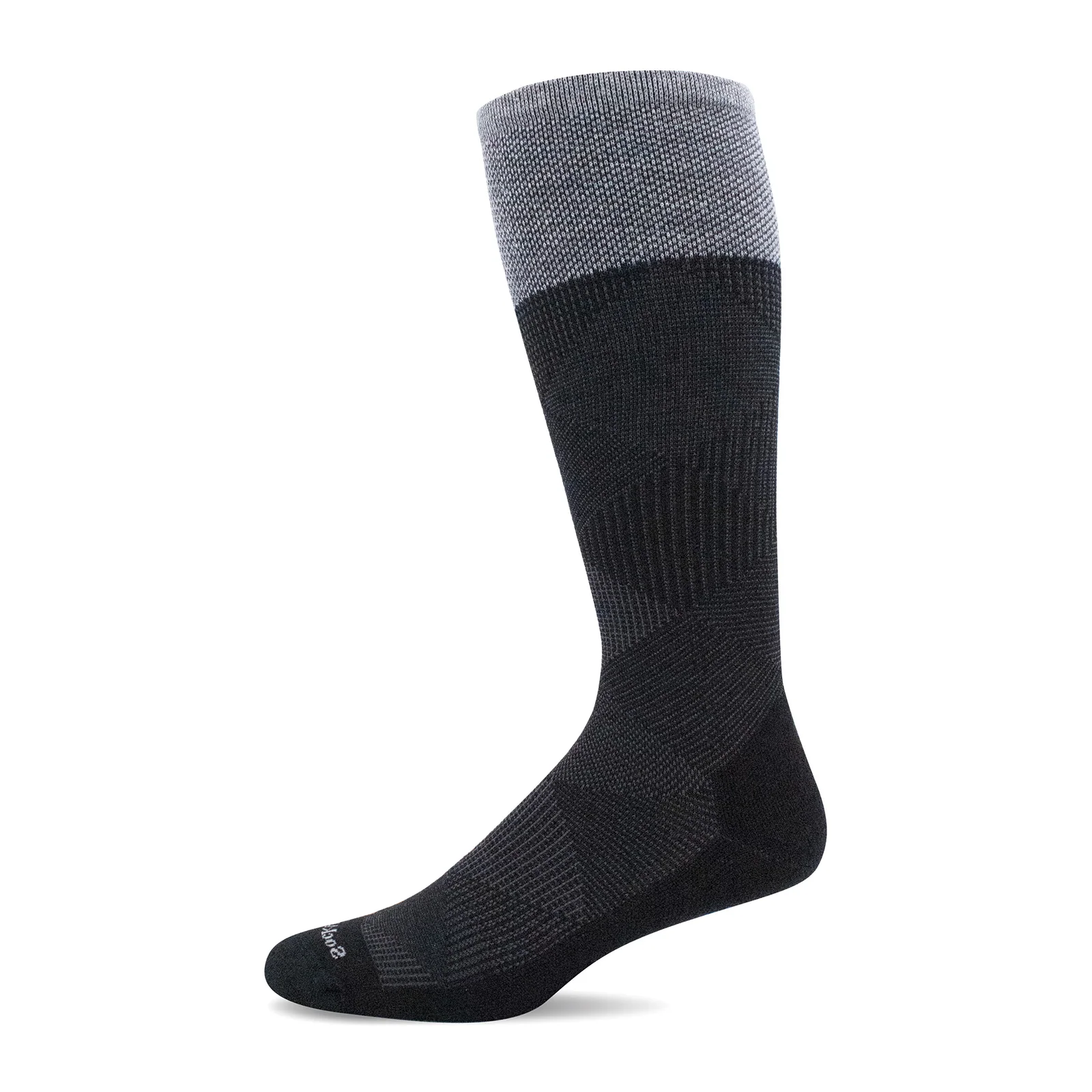 Sockwell Diamond Dandy Over the Calf Compression Sock (Men) - Black - Image 2