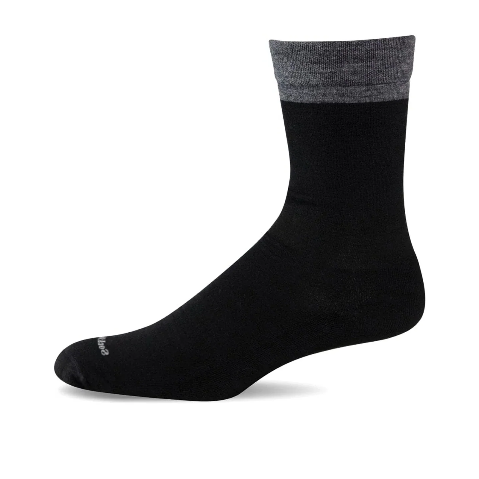 Sockwell Free 'N Easy Crew Sock (Men) - Black - Image 2