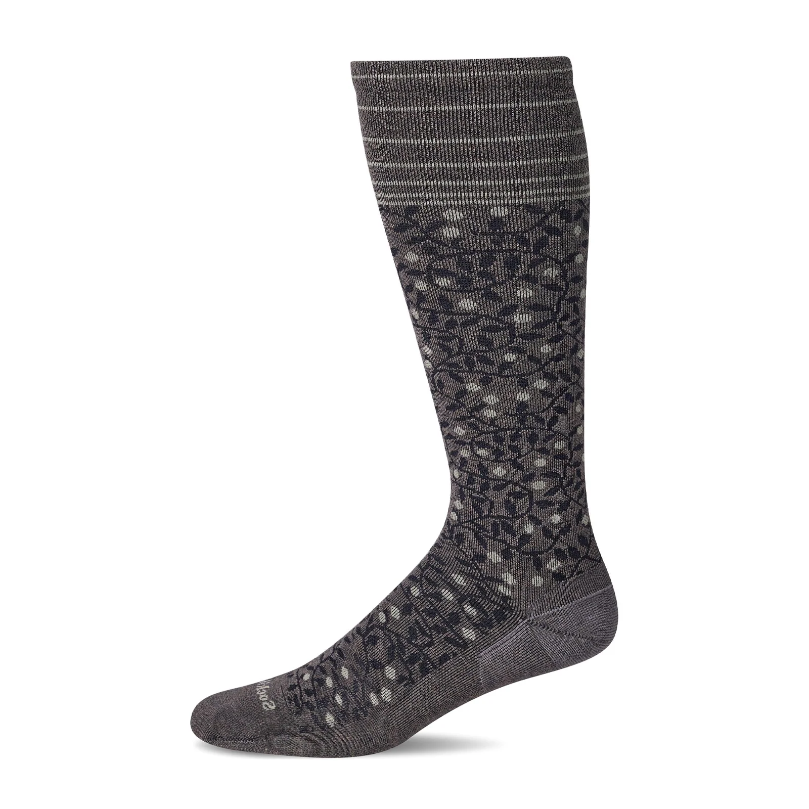 Sockwell New Leaf Over the Calf Compression Sock (Women) - Mushroom - Image 2