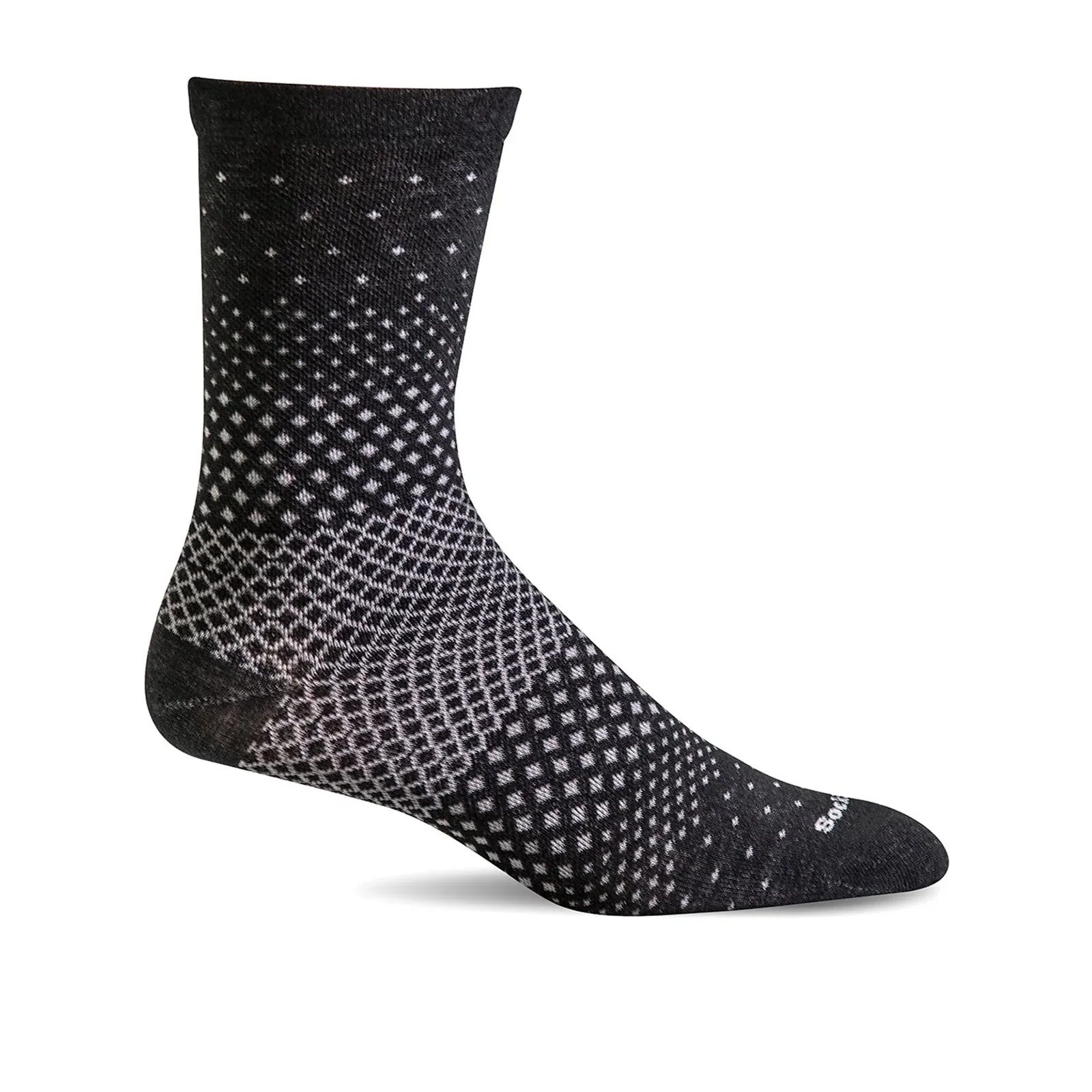 Sockwell Plantar Ease Compression Crew Sock (Women) - Black Multi