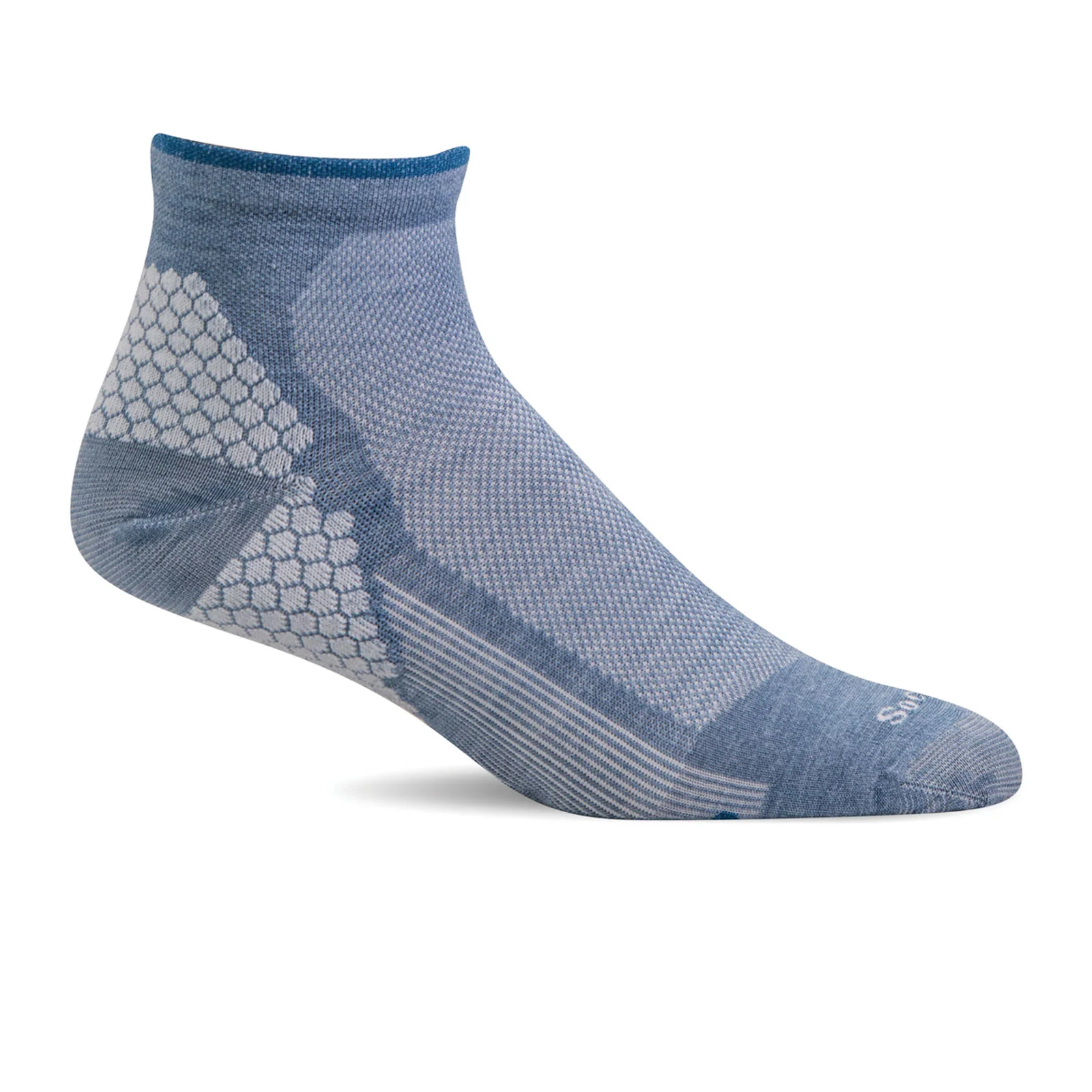 Sockwell Plantar Sport Quarter Compression Sock (Women) - Bluestone
