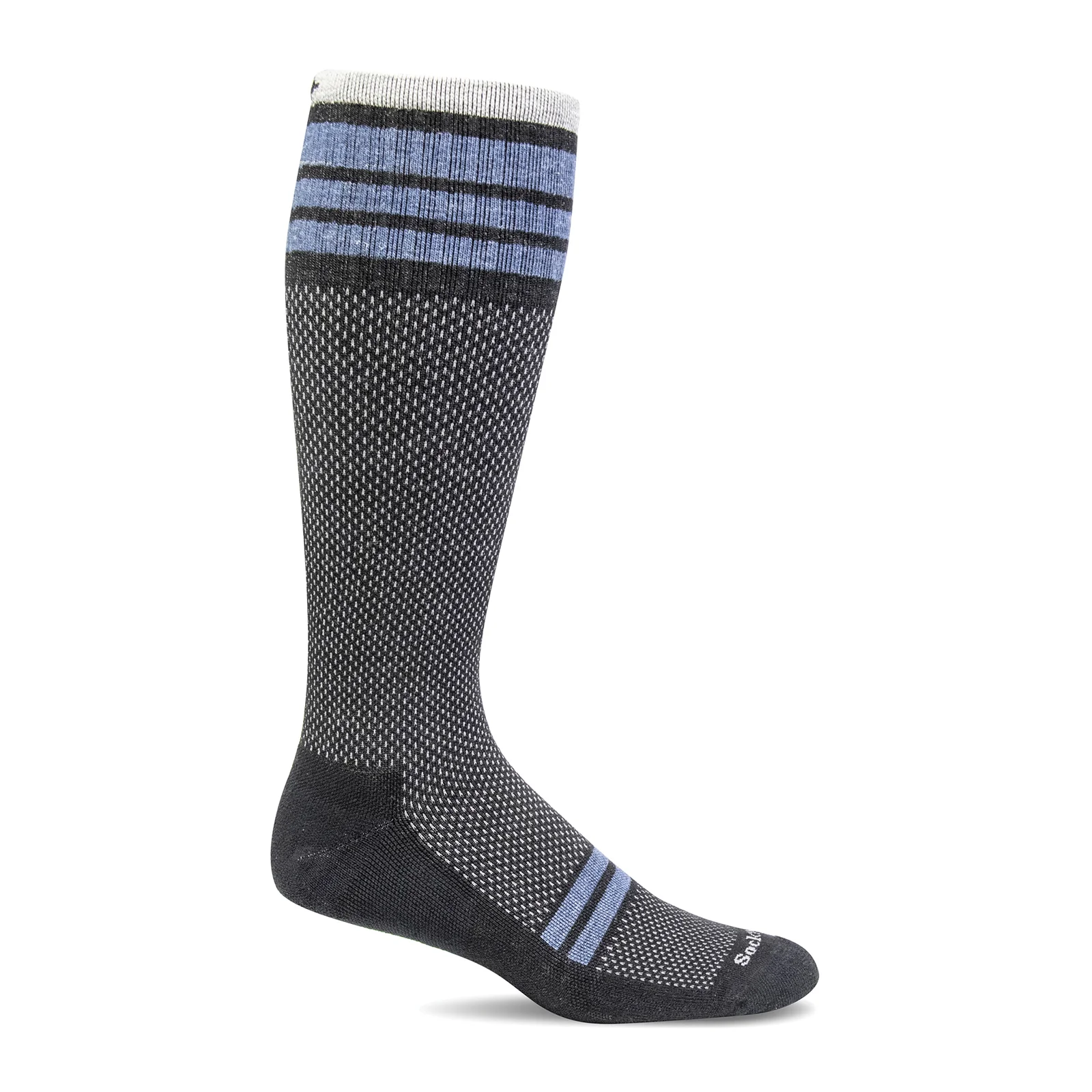 Sockwell Speedway Over the Calf Compression Sock (Men) - Black